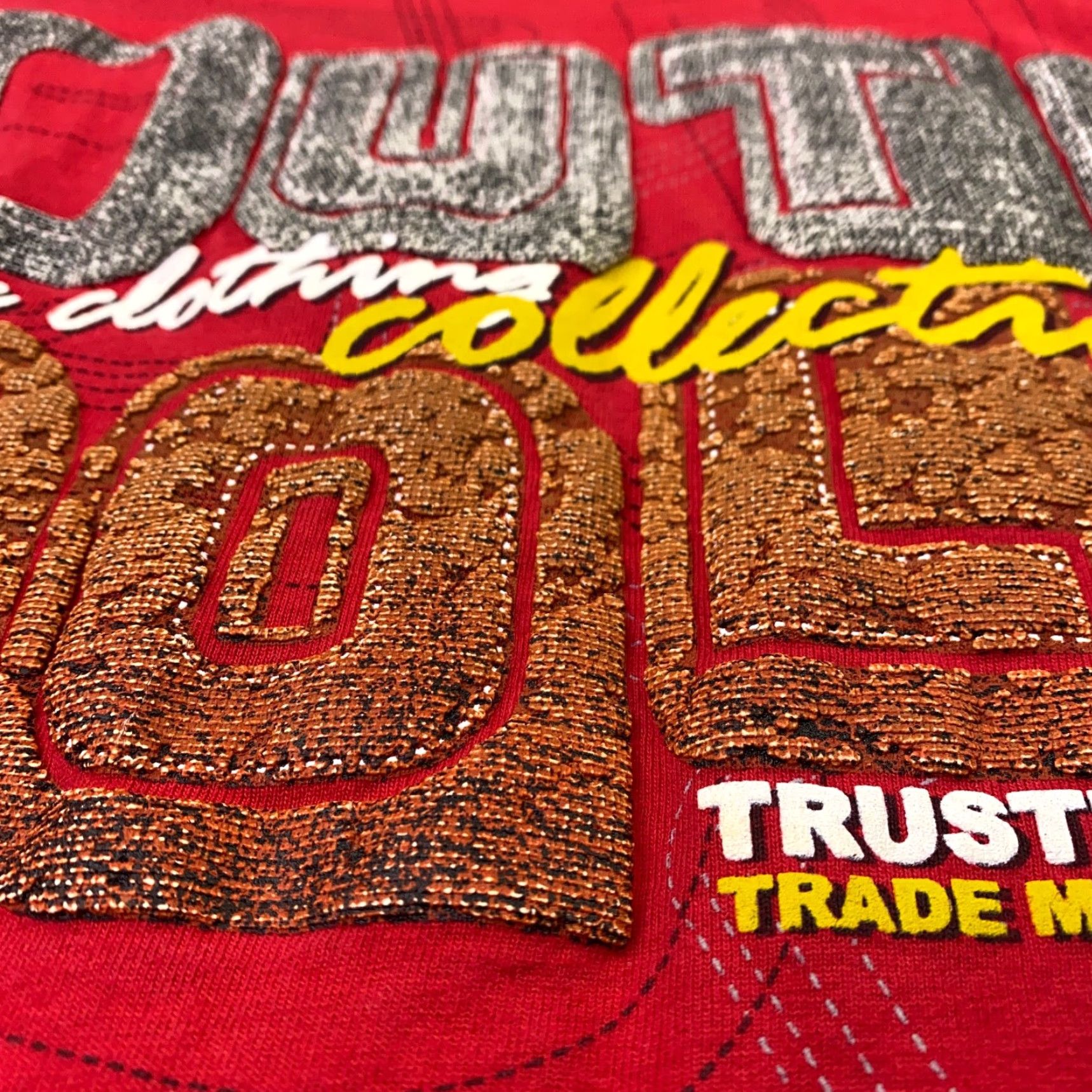 Southpole VINTAGE South Pole Mens Shirt 2XL Red Authentic 3D Puffy Embroidery Spellout 90s Y2K Size US XXL / EU 58 / 5 - 4 Thumbnail