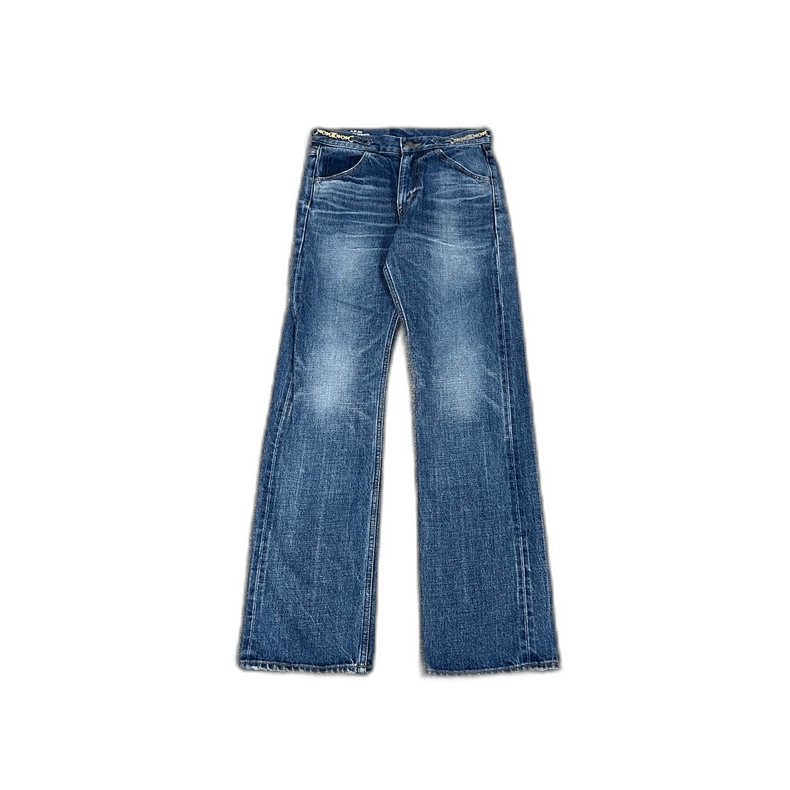 Celine Celine Metal Chain Wide Leg Jeans Size 27 Size 27" / US 4 / IT 40 - 1 Thumbnail
