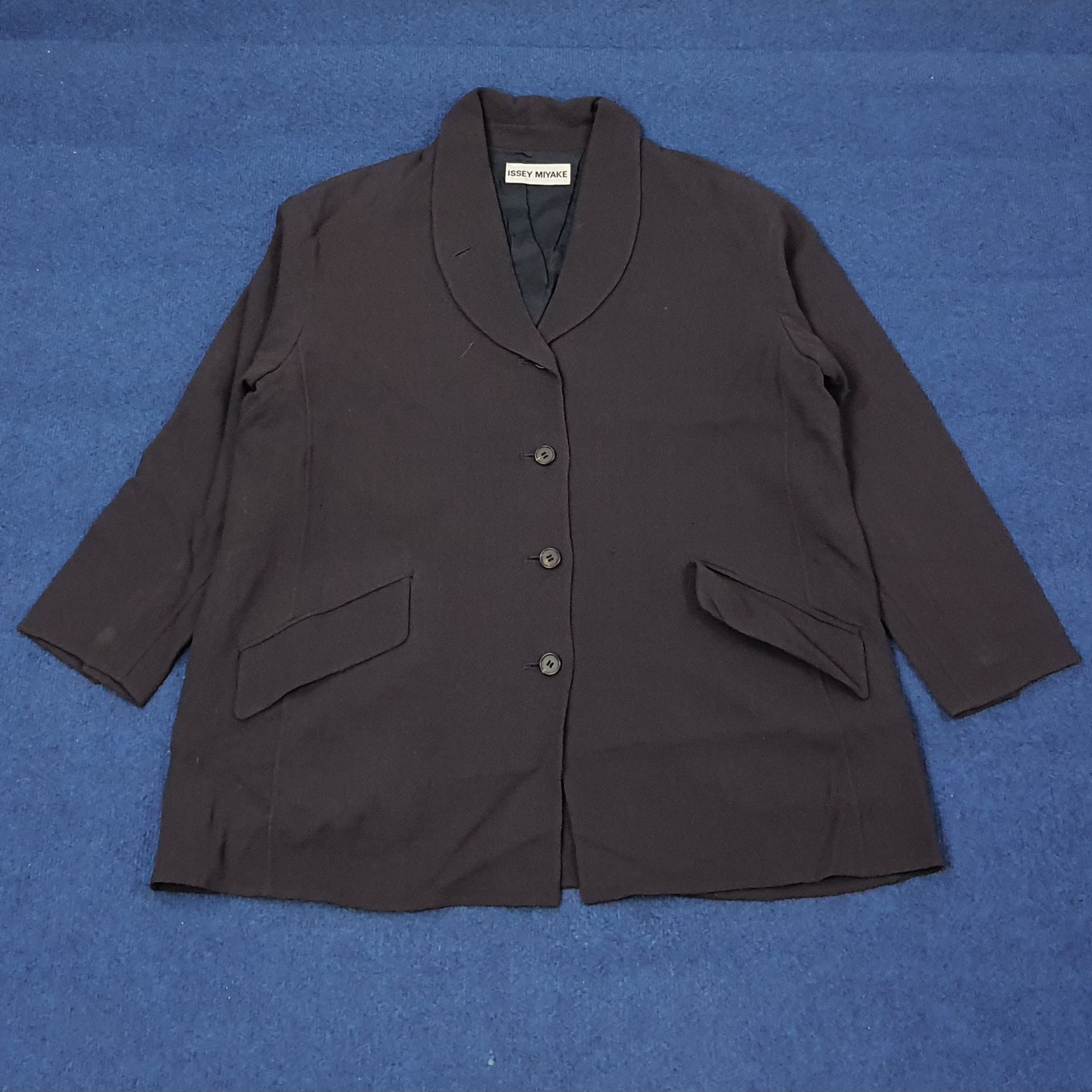 Issey Miyake Vintage Issey Miyake Designer Japan Blazer C246N12 Size US L / EU 52-54 / 3 - 1 Thumbnail