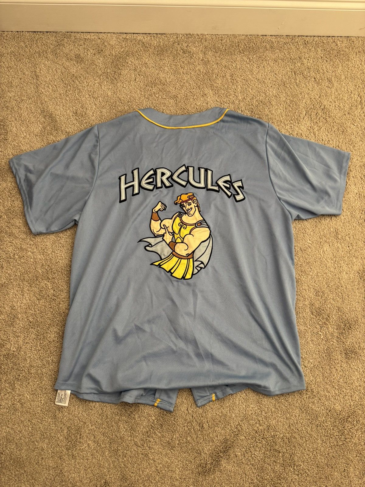 Disney Vintage Disney Hercules Baseball Jersey Size US XL / EU 56 / 4 - 2 Thumbnail