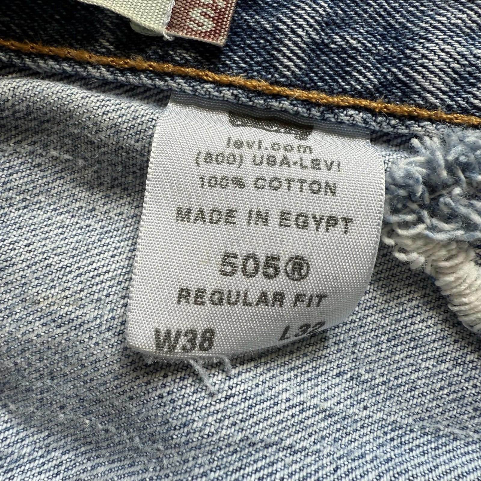 Levi's Vintage Levi's 505 Jeans Regular Straight 38x32 90s Denim Size US 38 / EU 54 - 5 Thumbnail