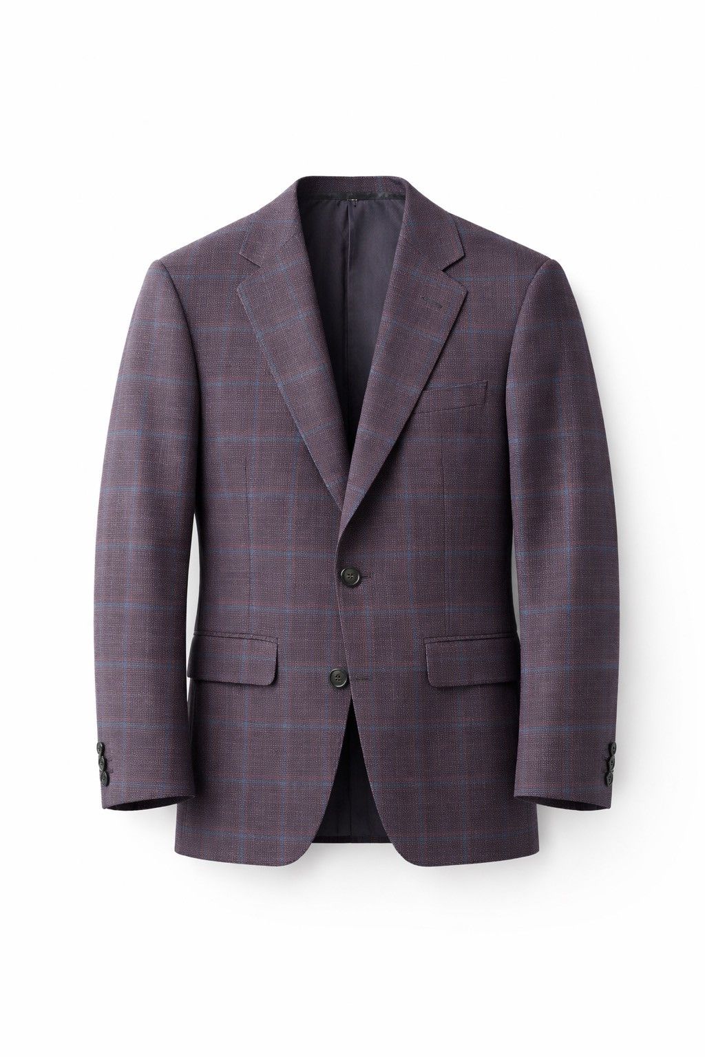 Calvin Klein Calvin Klein Purple Check/Plaid Jacket - 36R Size 36R - 1 Thumbnail