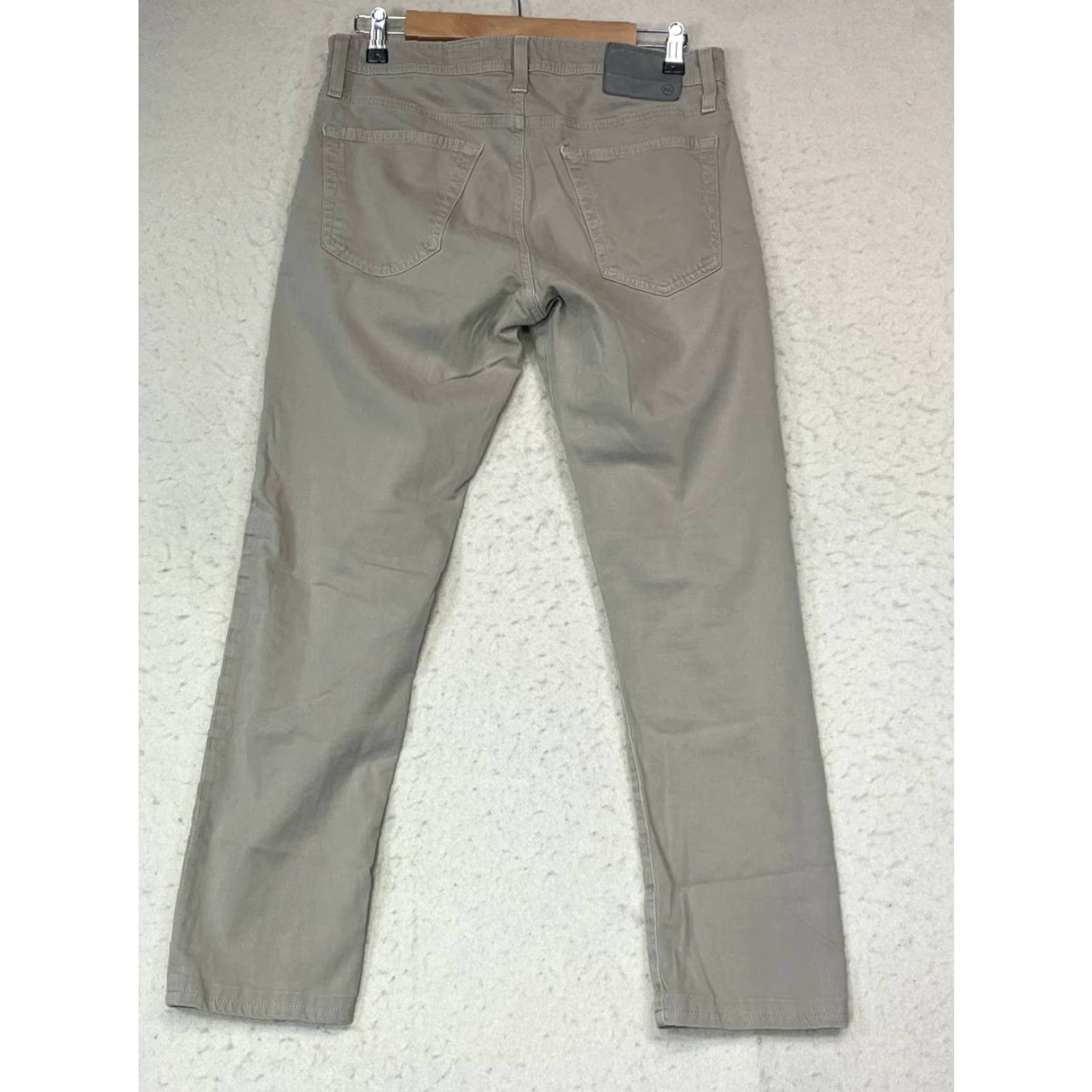 Vintage VINTAGE AG Adriano Goldschmied The Tellis Jeans Beige 34x30 Men Slim Straight Cotton Spandex USA N/A Size US 34 / EU 50 - 2 Thumbnail