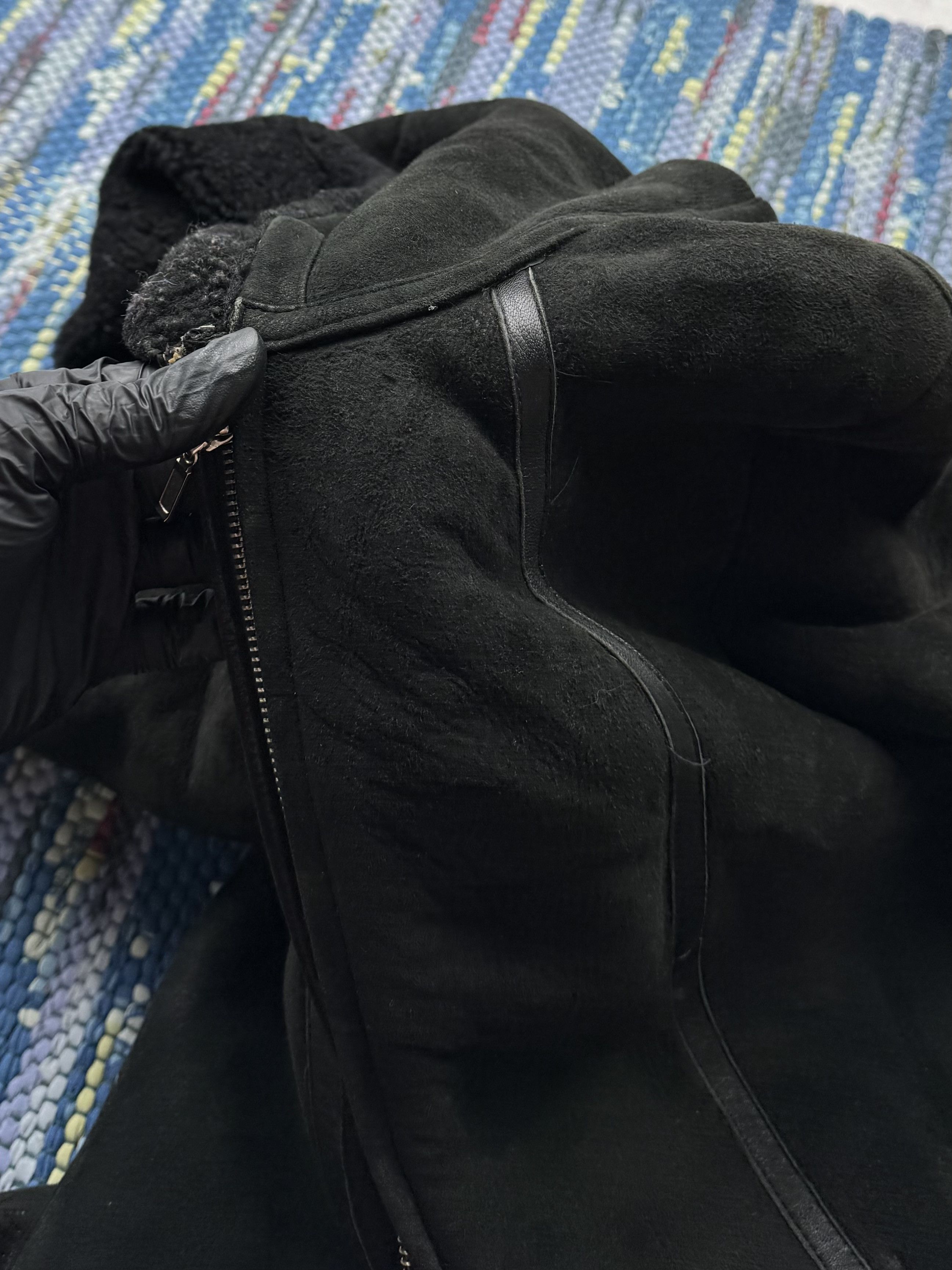 Japanese Brand Vintage Real Sheepskin Hooded Coat D15(584)A789 Size M / US 6-8 / IT 42-44 - 9 Thumbnail