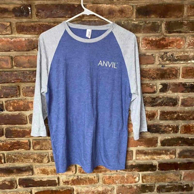 Anvil Anvil Raglan Blue Gray T-Shirt Men's Size Medium Size US M / EU 48-50 / 2 - 1 Thumbnail