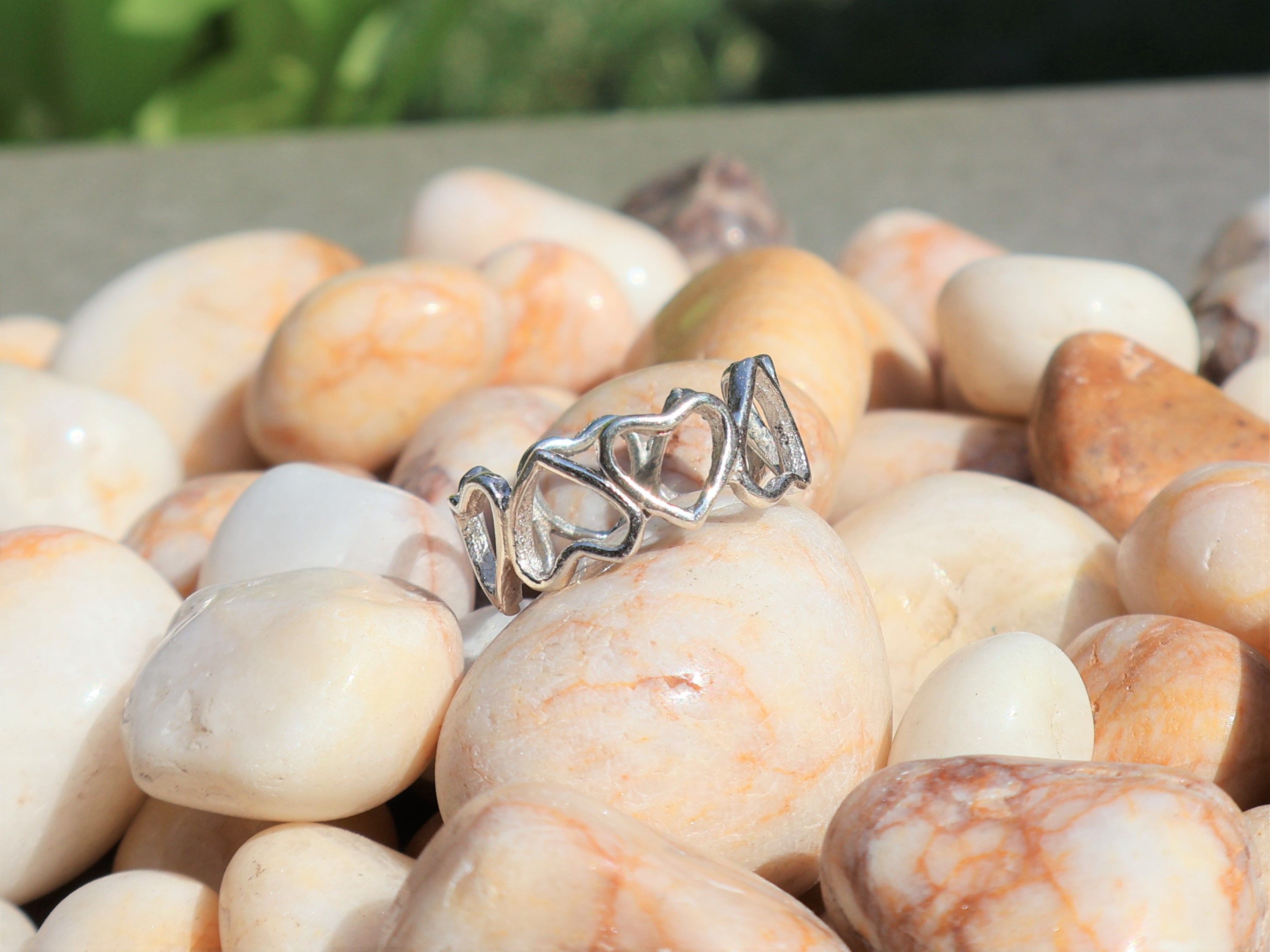 Handmade Heart to Heart Ring, 925 Sterling Silver Handmade Ring, Size ONE SIZE - 3 Thumbnail