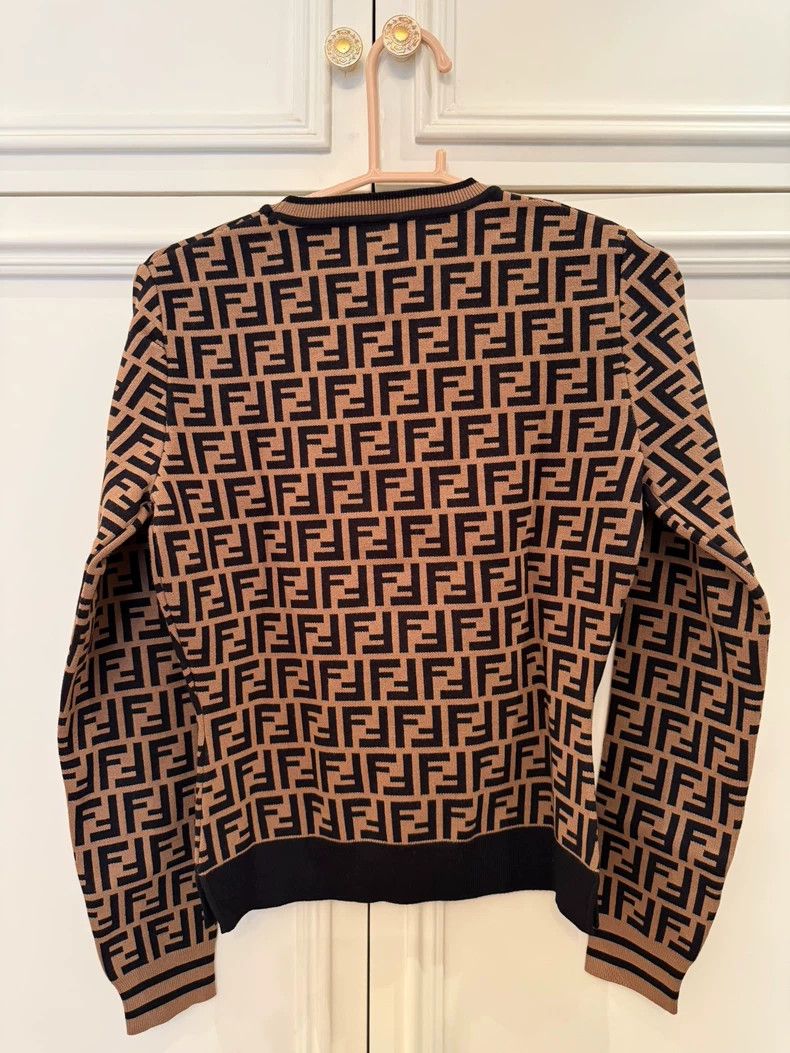 Fendi Fendi Grey old flower full print knitting Size US XXS / EU 40 - 2 Thumbnail