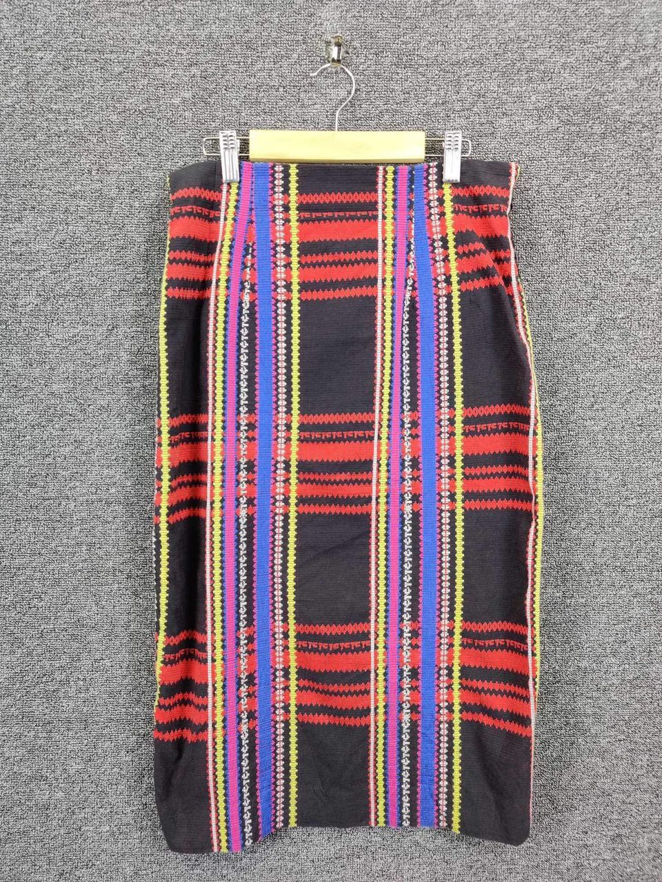 Vintage Tsumori Chisato Issey Miyake Checked Midi Skirt