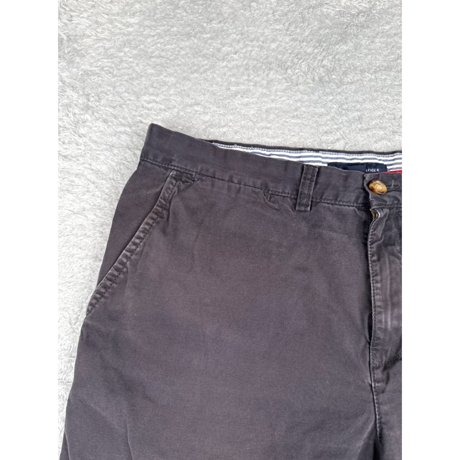 Tommy Hilfiger Tommy Hilfiger Chino Shorts Men 36 Blue Cotton Twill Casual Outdoor 10 in Inseam Size US 36 / EU 52 - 4 Thumbnail