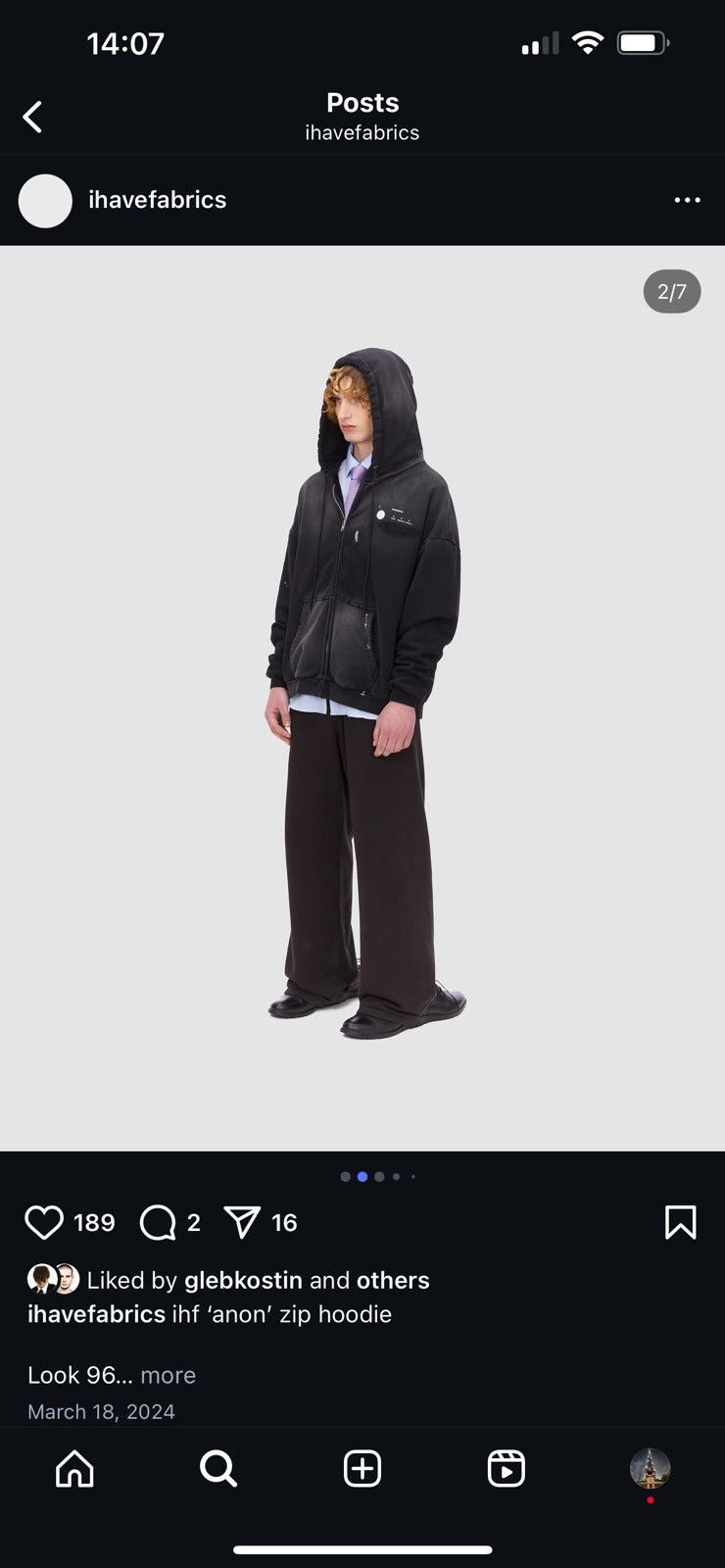 Gleb Kostin Solutions Gleb Kostin, IHF, “anon” double front zip up hoodie Size US XL / EU 56 / 4 - 13 Thumbnail