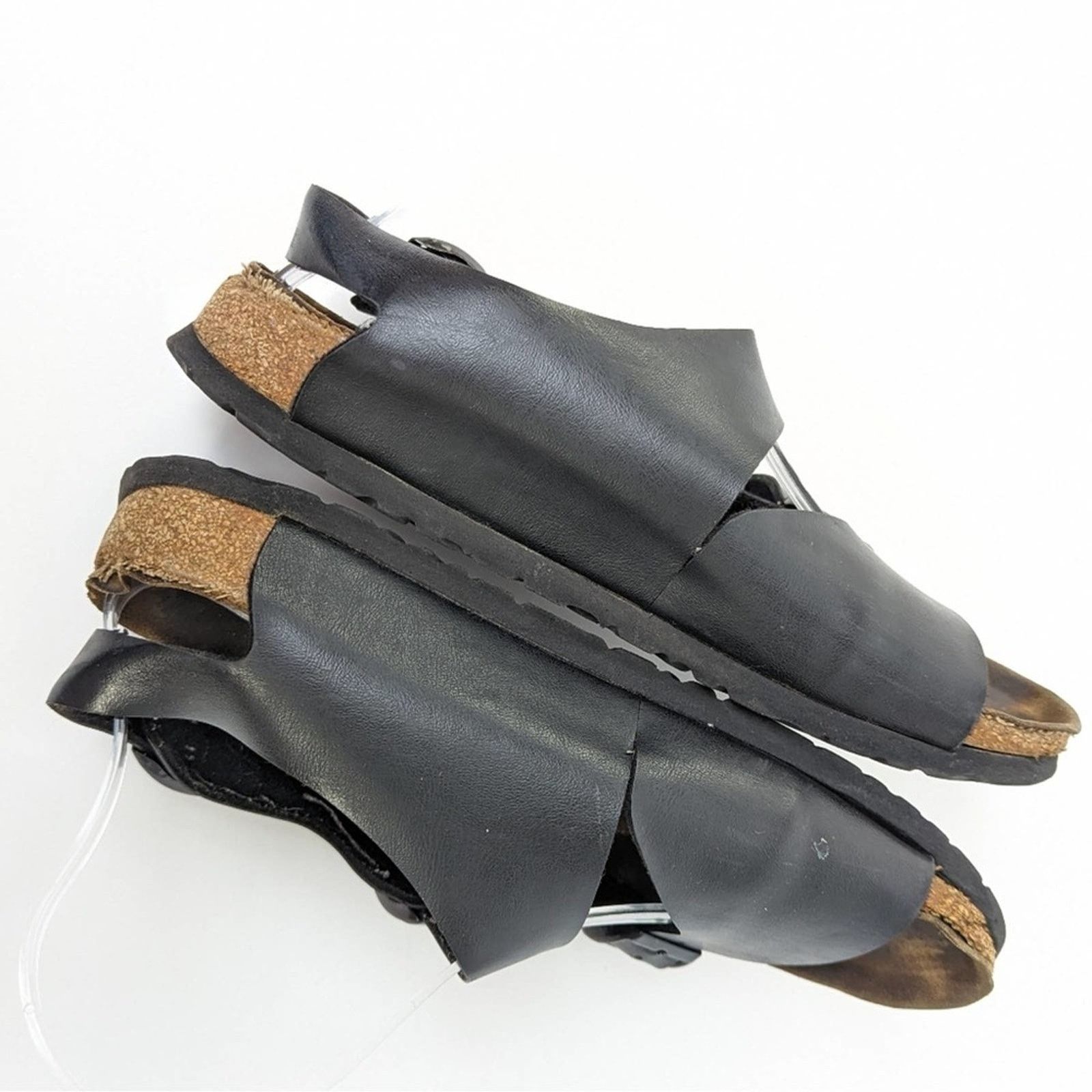 Birkenstock Birkenstock Black Leather Milano Sandals - 8 Size US 8 / IT 38 - 10 Thumbnail