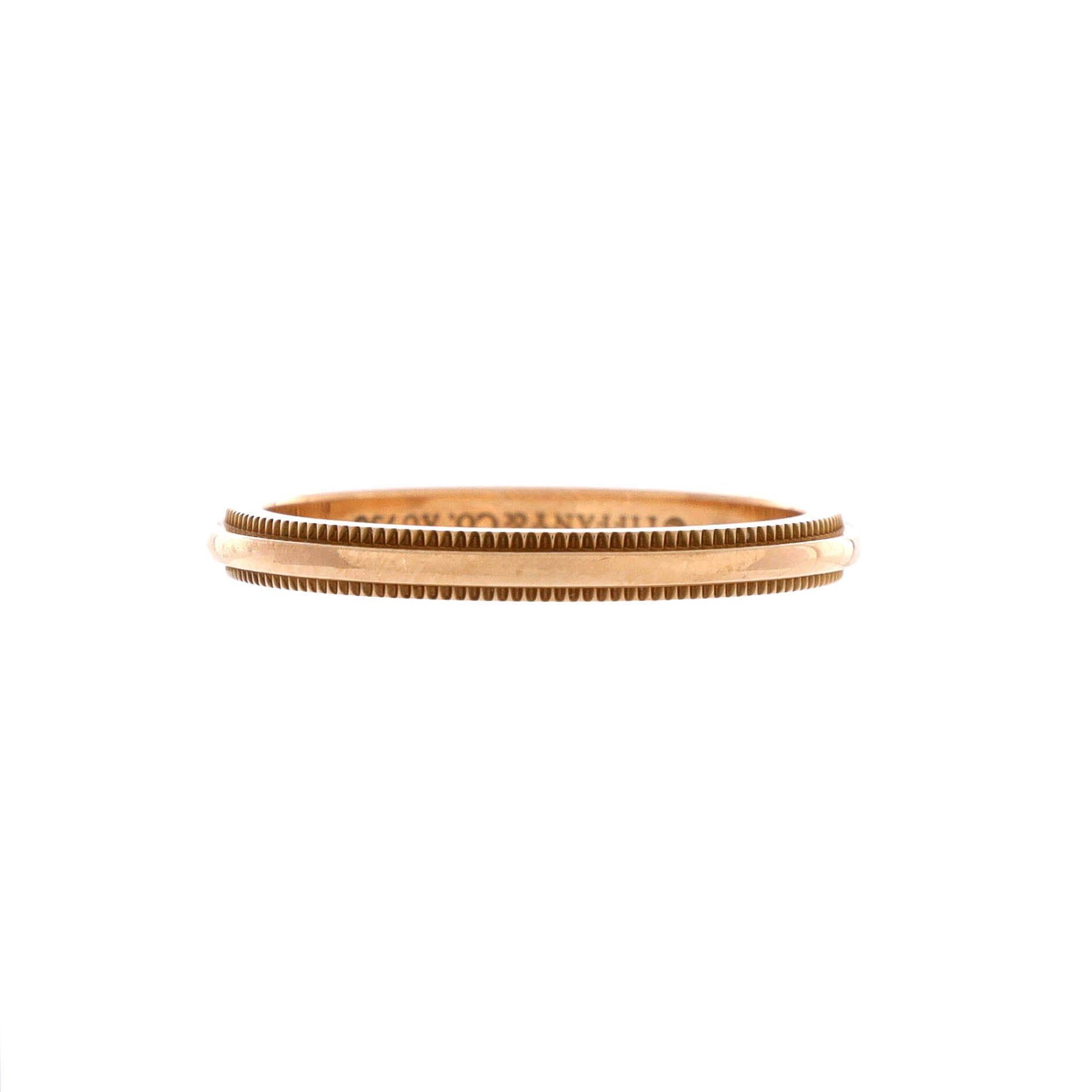 Tiffany & Co. Classic Milgrain Band Ring Size ONE SIZE - 1 Thumbnail
