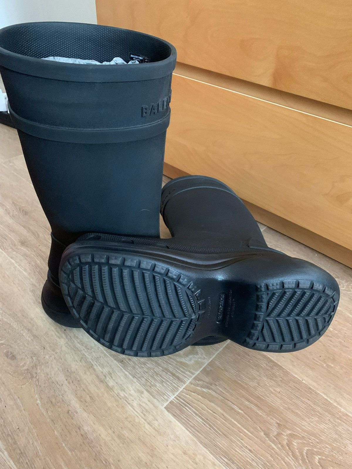Balenciaga *Brandnew* Balenciaga Black Croc Boots Sz.45 Size US 12 / EU 45 - 4 Thumbnail