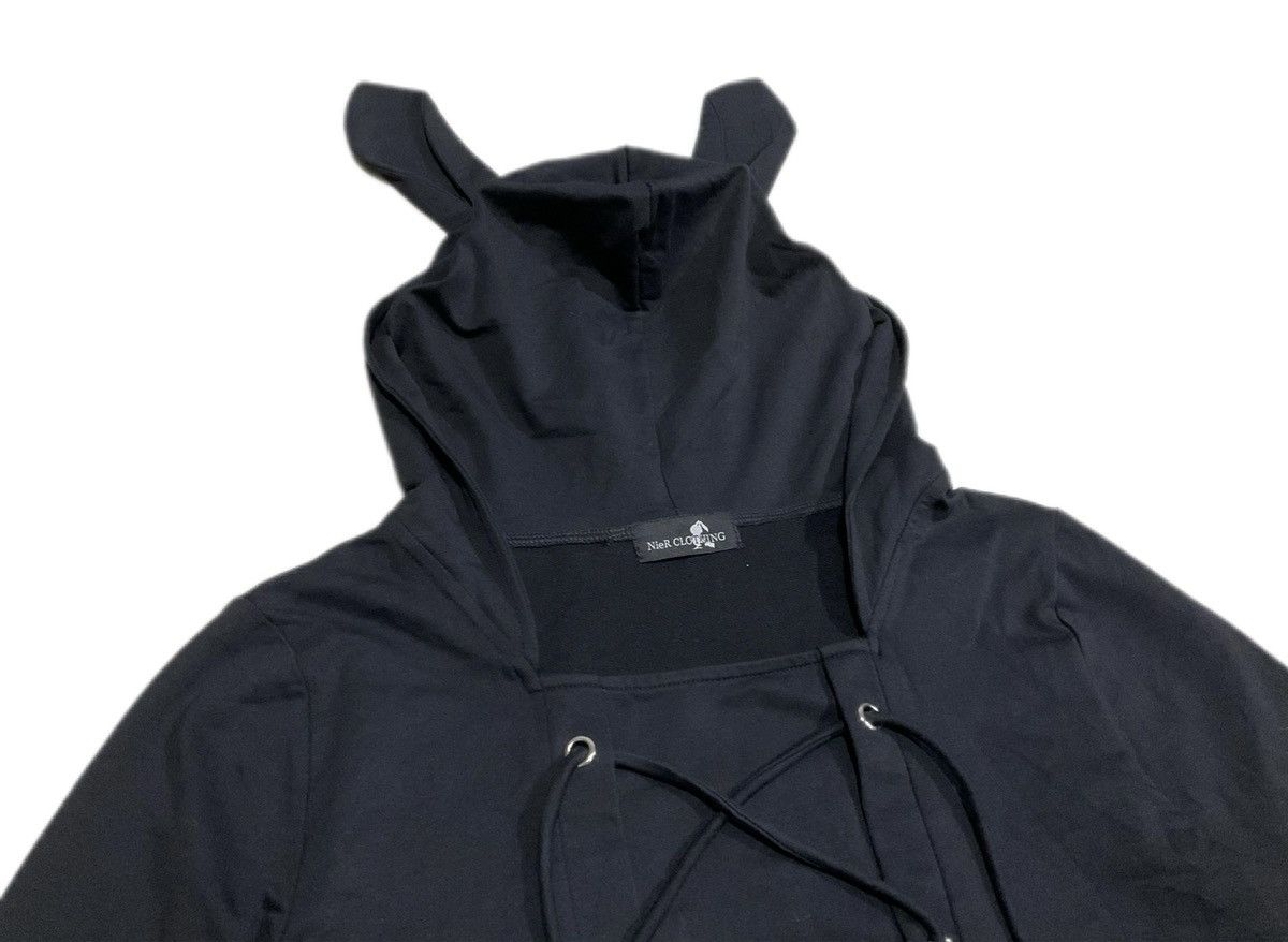 Beauty Beast 🔥Sick Y2K Nier Laces Up Bunny Hoodie Harajuku Punk Size US M / EU 48-50 / 2 - 4 Thumbnail