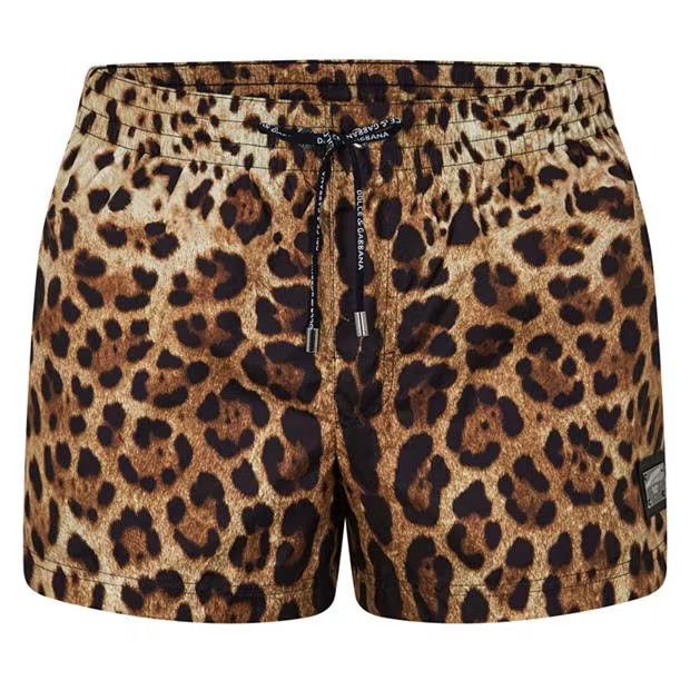 image of Dolce Gabbana O1G2R1Mq0424 Swim Shorts In Leopard, Men's (Size 38)