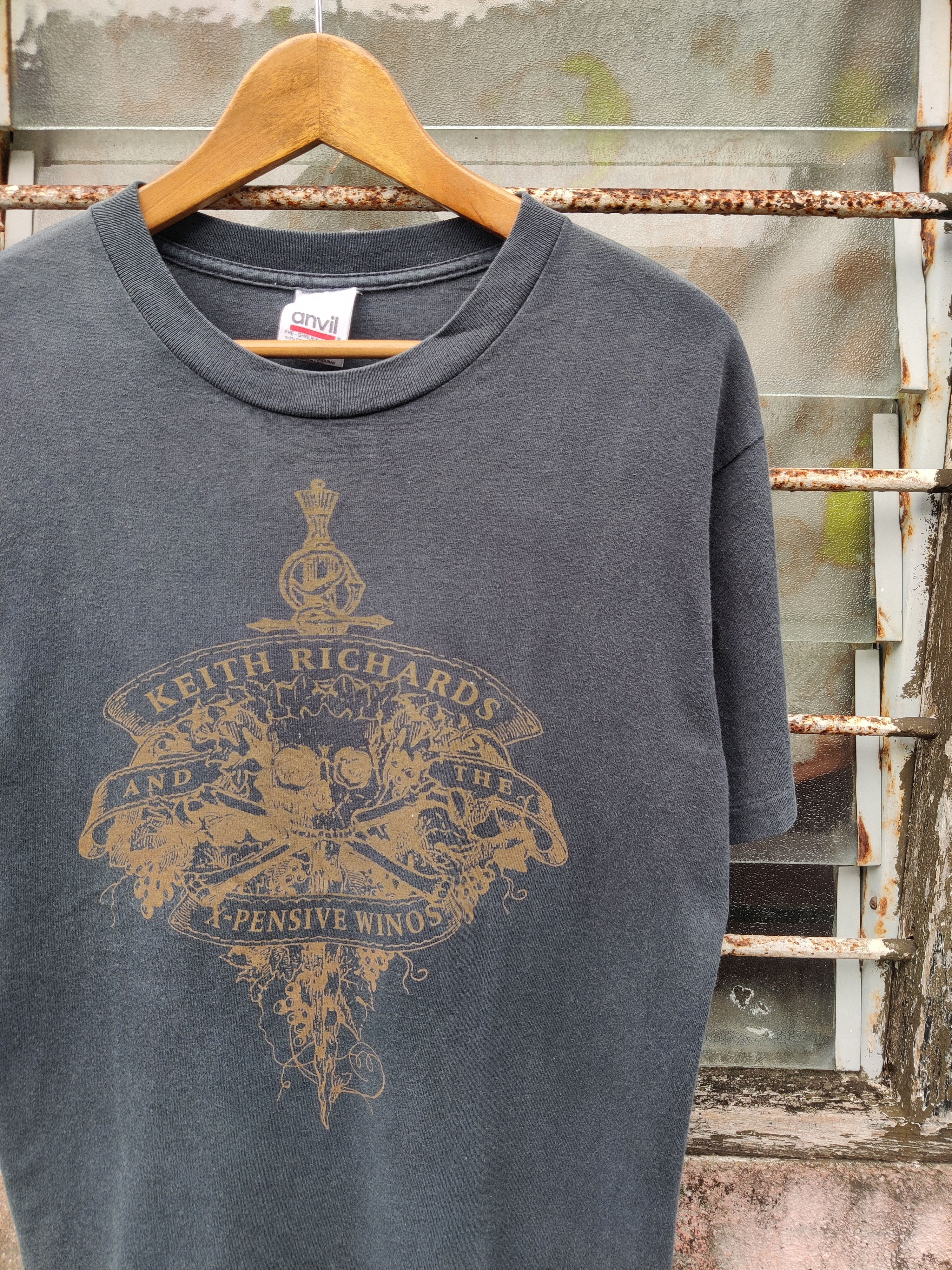 Band Tees Vintage Sun Faded Keith Richards X Winos Rock Band Shirt Size US M / EU 48-50 / 2 - 3 Thumbnail