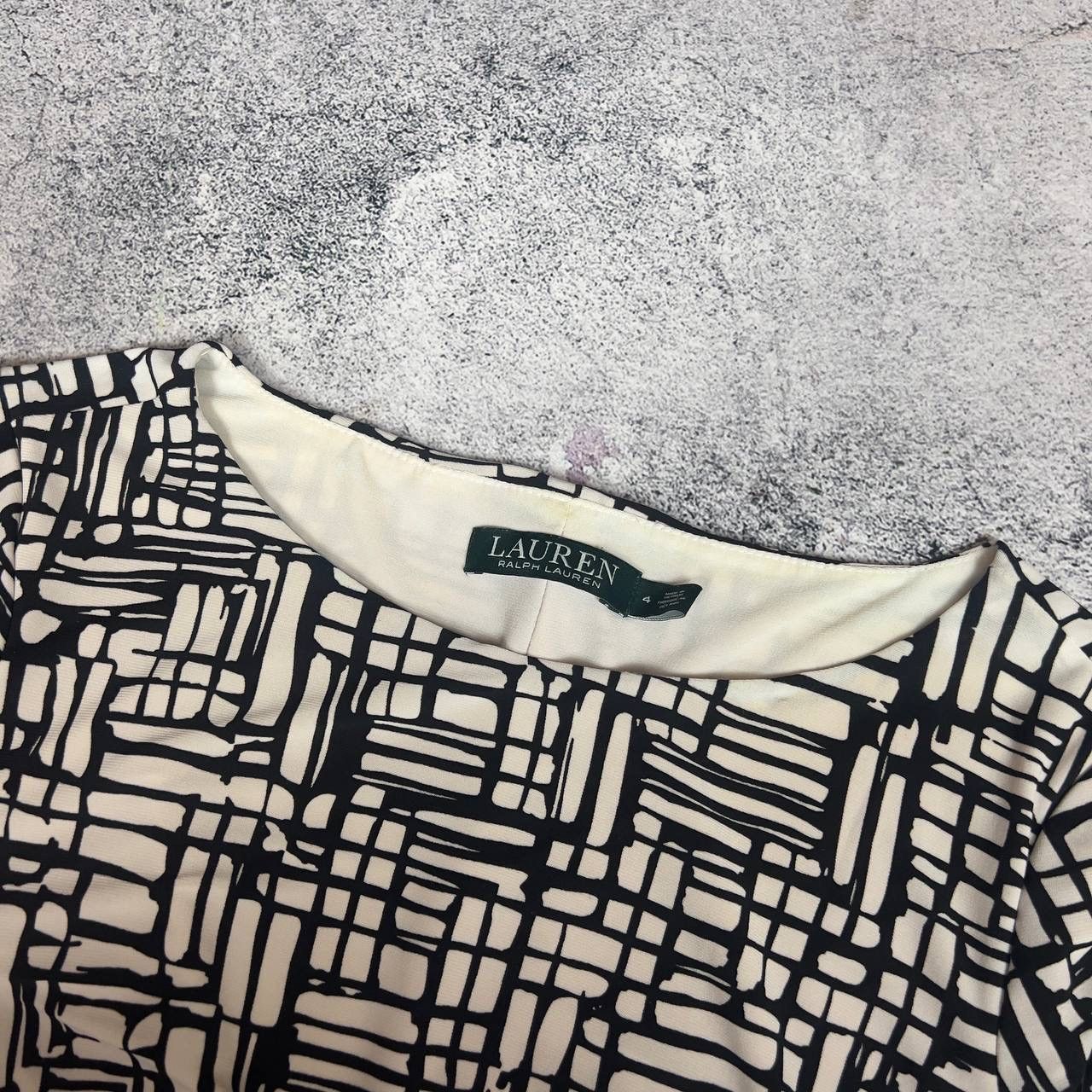 Lauren Ralph Lauren Lauren Ralph Lauren Women's Dress Size 4 White Black ‘ Size S / US 4 / IT 40 - 6 Thumbnail