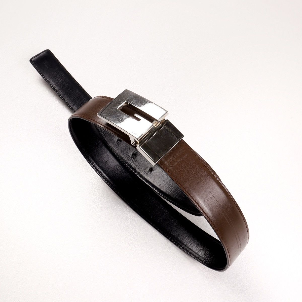 Authentic Vintage GUCCI Leather Belt – Rare Designer Piece