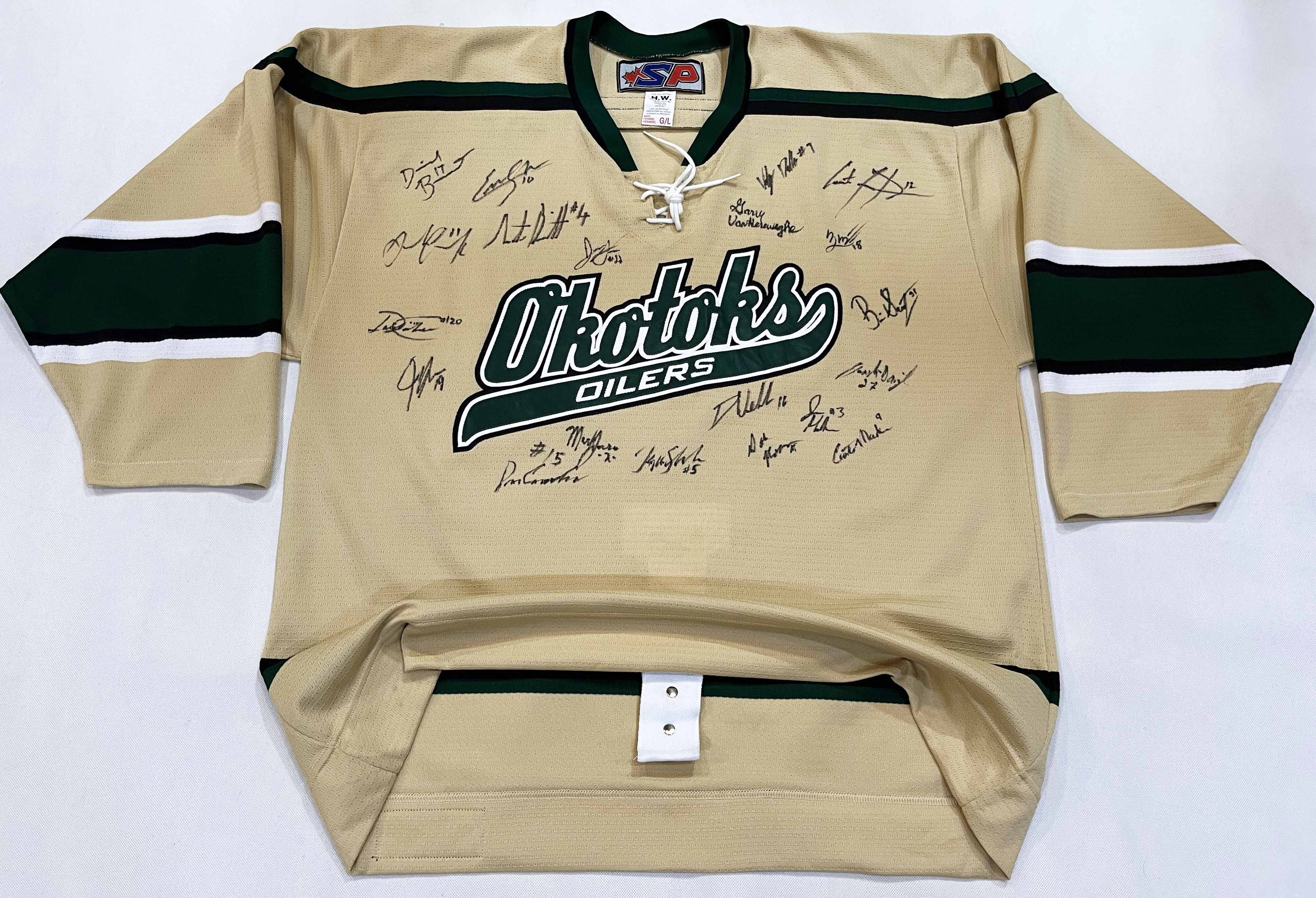 Vintage SP Sportswear Pro Okotoks Oilers AJHL Hockey Jersey Size US L / EU 52-54 / 3 - 1 Thumbnail