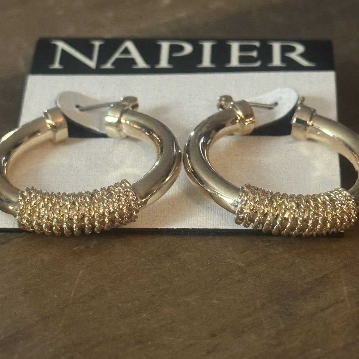Other Napier gold hoop earrings Size ONE SIZE - 3 Thumbnail