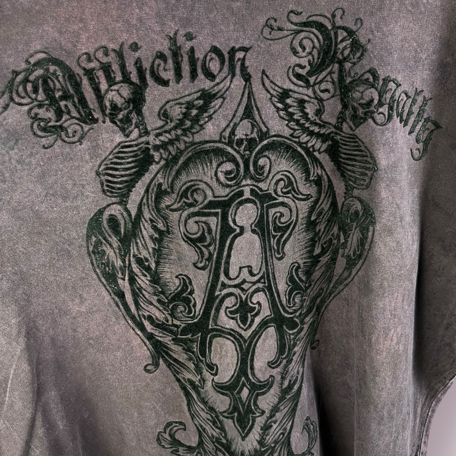Affliction Men's AFFLICTION T-Shirt Sz XL Royalty Skulls Distressed Y2K Size US XL / EU 56 / 4 - 2 Thumbnail