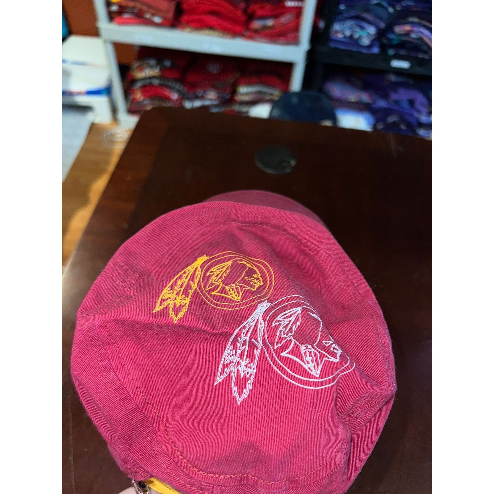 NFL Womens Redskins Hat NFL Washington Redskin Cap Football Size ONE SIZE - 6 Thumbnail