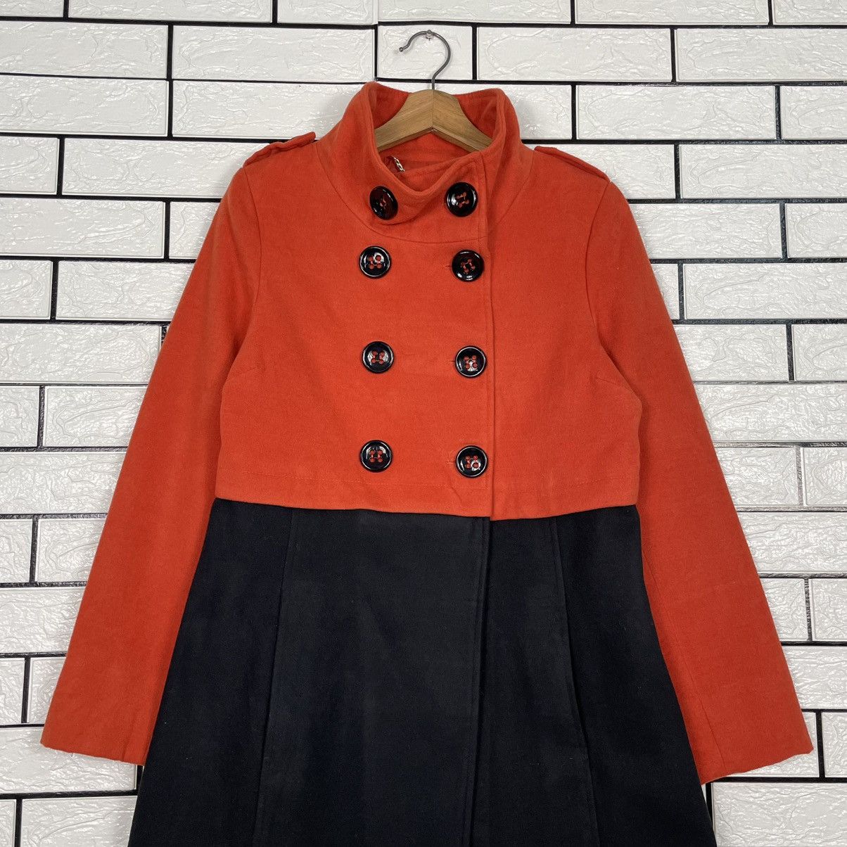 Rinascimento Two Tone Double Breasted Women Coat