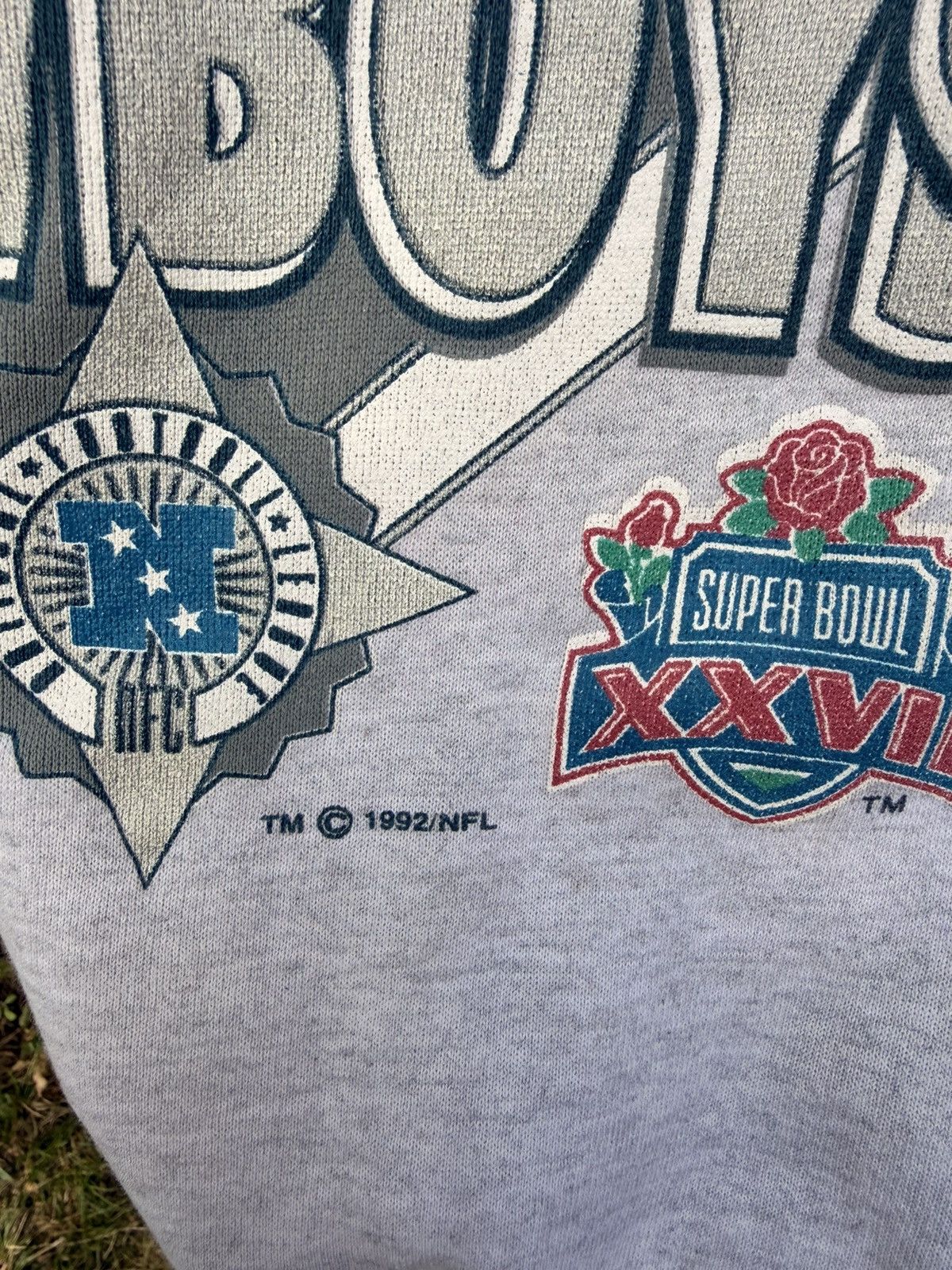 Rap Tees VTG 1992 Dallas Cowboys NFC Champs Crewneck Size XL Size US XL / EU 56 / 4 - 3 Thumbnail