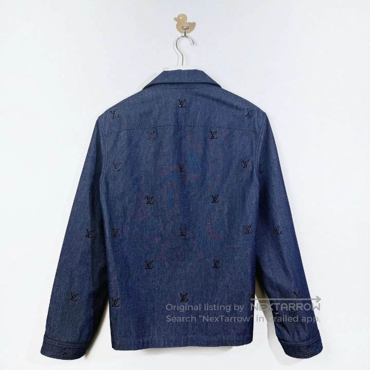 Louis Vuitton Louis Vuitton 2025 Rhinestone Logo Denim Jacket. Size S / US 4 / IT 40 - 2 Thumbnail