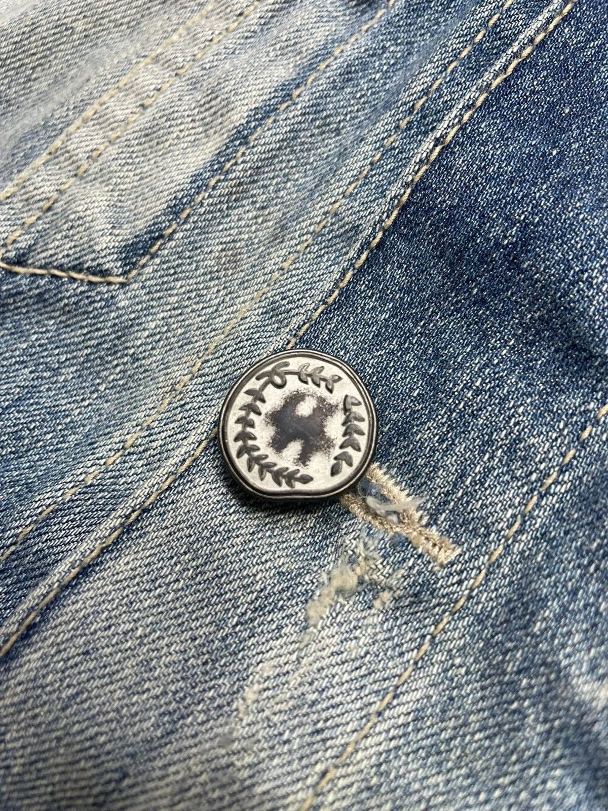 Attachment × Japanese Brand SS2013 ATTACHMENT STONEWASH DENIM JACKET Size US M / EU 48-50 / 2 - 4 Thumbnail