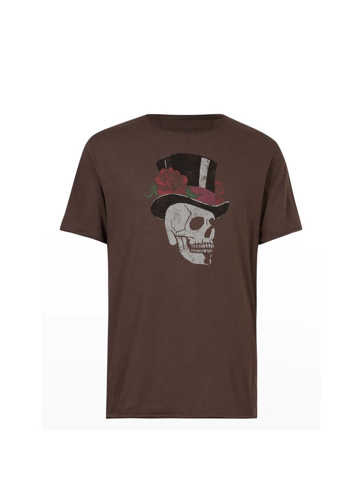 John Varvatos Top Hat Skull And Roses Grey Tee medium Size US M / EU 48-50 / 2 - 10 Thumbnail