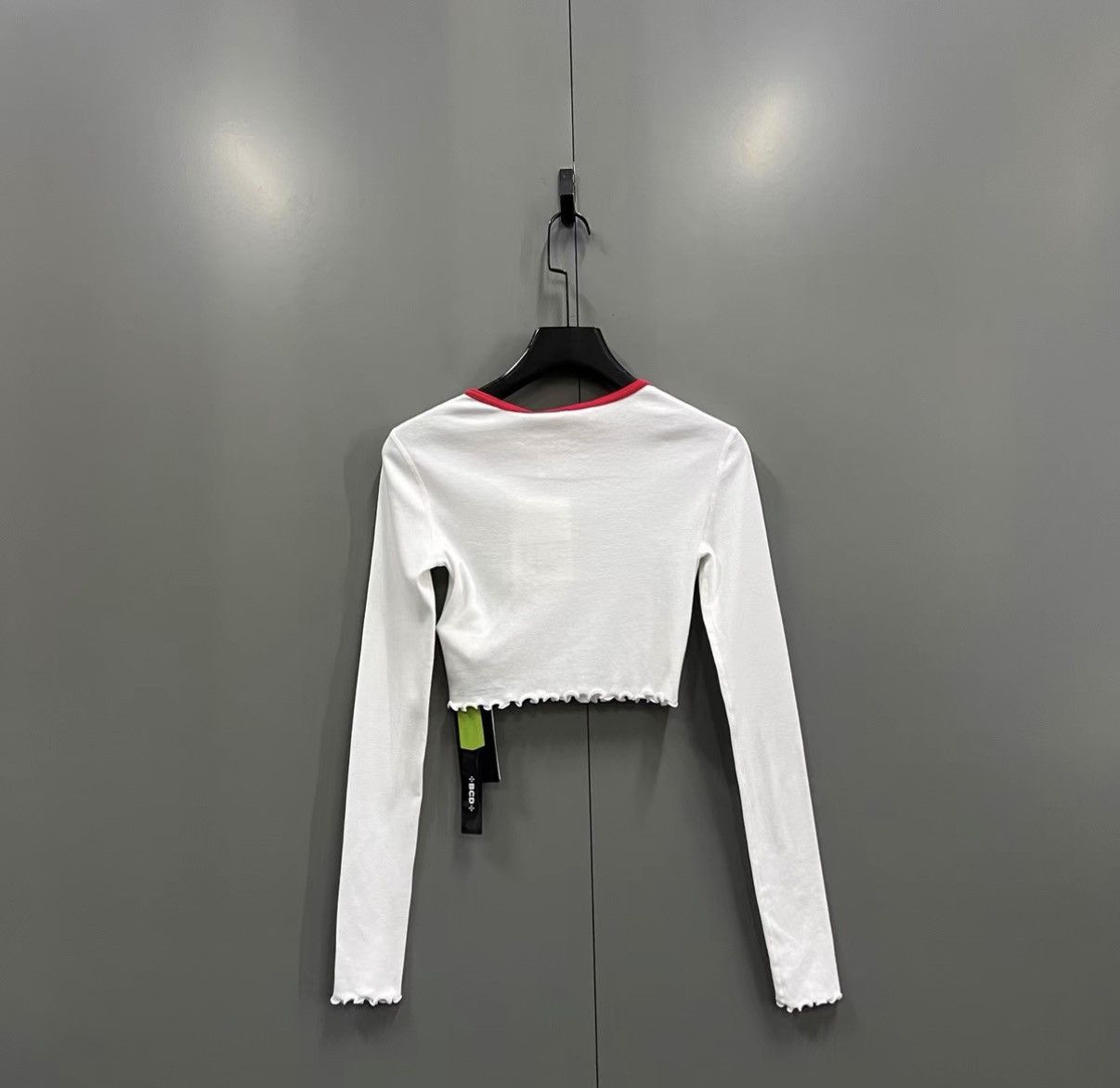Alexander Wang Alexander Wang Red-trim Crew Neck Logo Long Sleeve J41 Size XS / US 0-2 / IT 36-38 - 2 Thumbnail