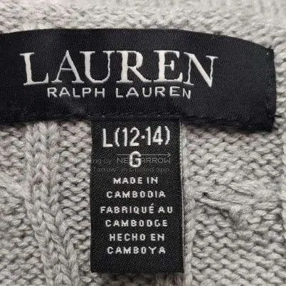 Polo Ralph Lauren Ralph Lauren Kids Cotton Logo Cable Knit Sweater L. Size L / US 10 / IT 46 - 5 Thumbnail