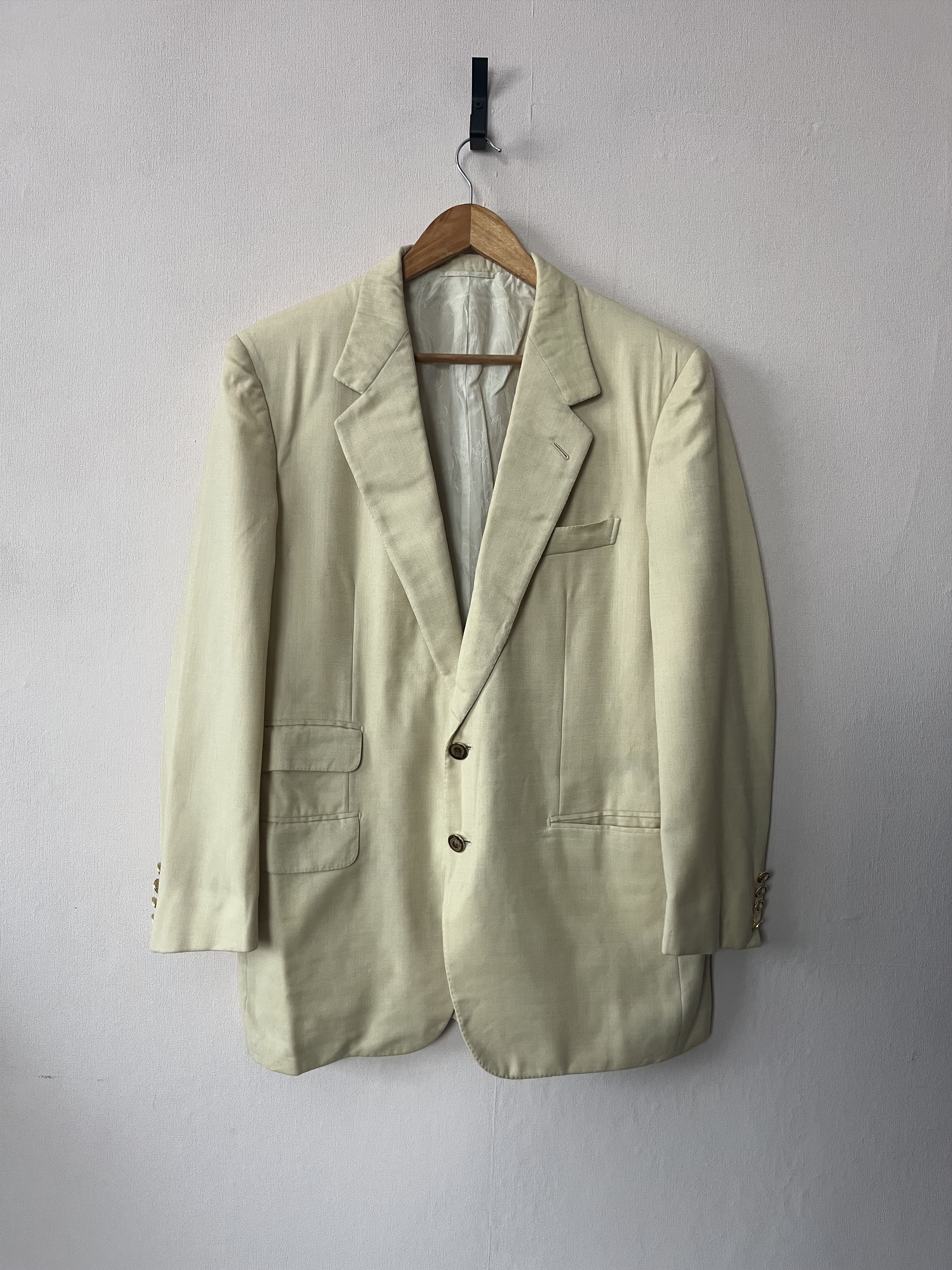 Brioni BRIONI Brunos Roma Beige Blazer IT50/US40 2 Buttons Size 50R - 1 Thumbnail