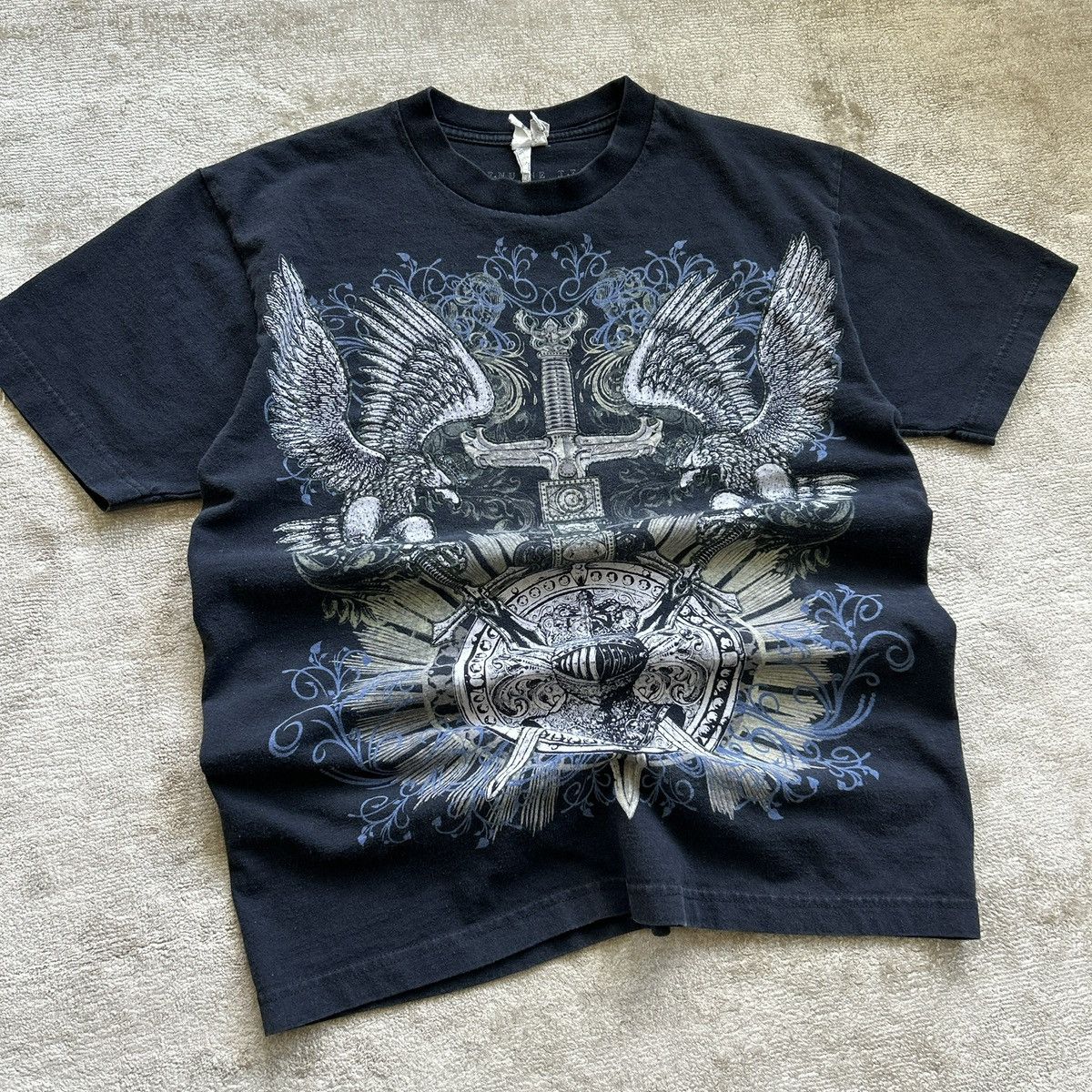 Affliction CRAZY MMA ELITE STYLE CROSS TEE Size US M / EU 48-50 / 2 - 2 Thumbnail