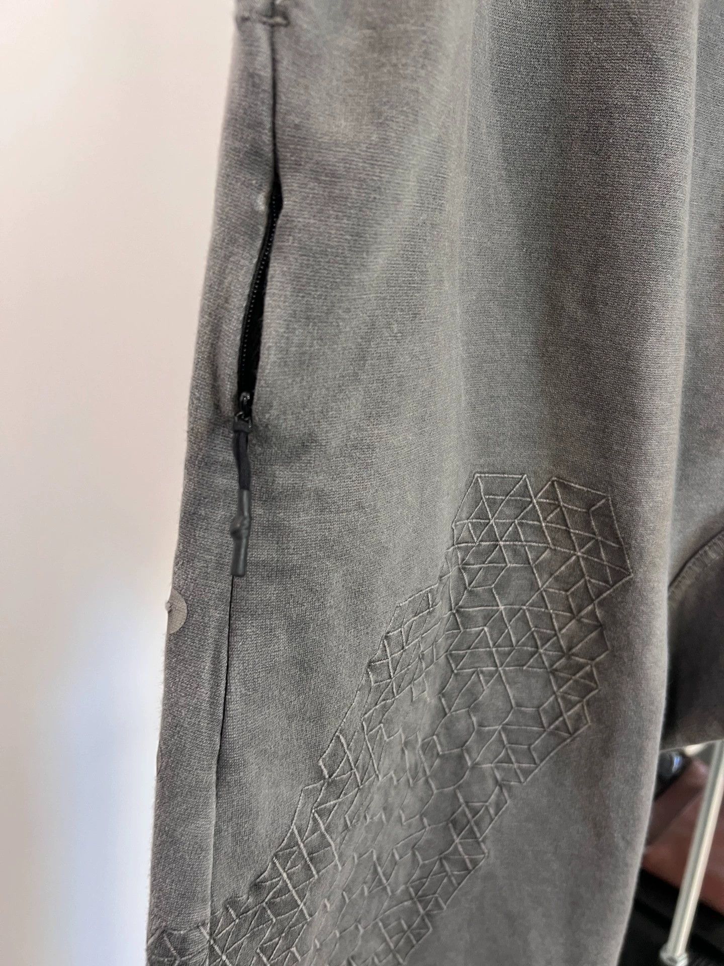 Boris Bidjan Saberi BBS heavy washed 3M reflective embroidered track pants M Size US 32 / EU 48 - 4 Thumbnail