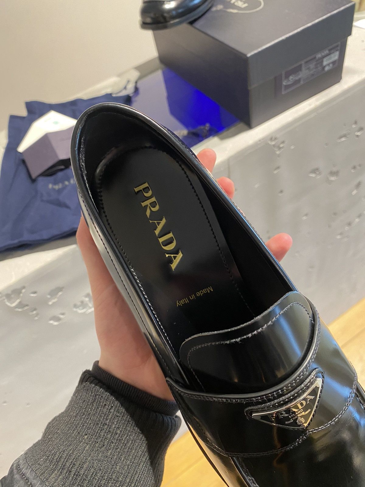 Prada BNWT Prada Loafer/Mokassins Triangolo-Logo Leather Size US 9 / EU 42 - 7 Thumbnail