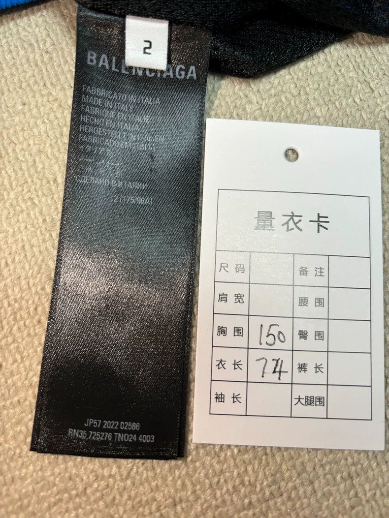 Balenciaga Balenciaga 23fw blue and black 3 B sports tracksuit blazer Size US M / EU 48-50 / 2 - 5 Thumbnail