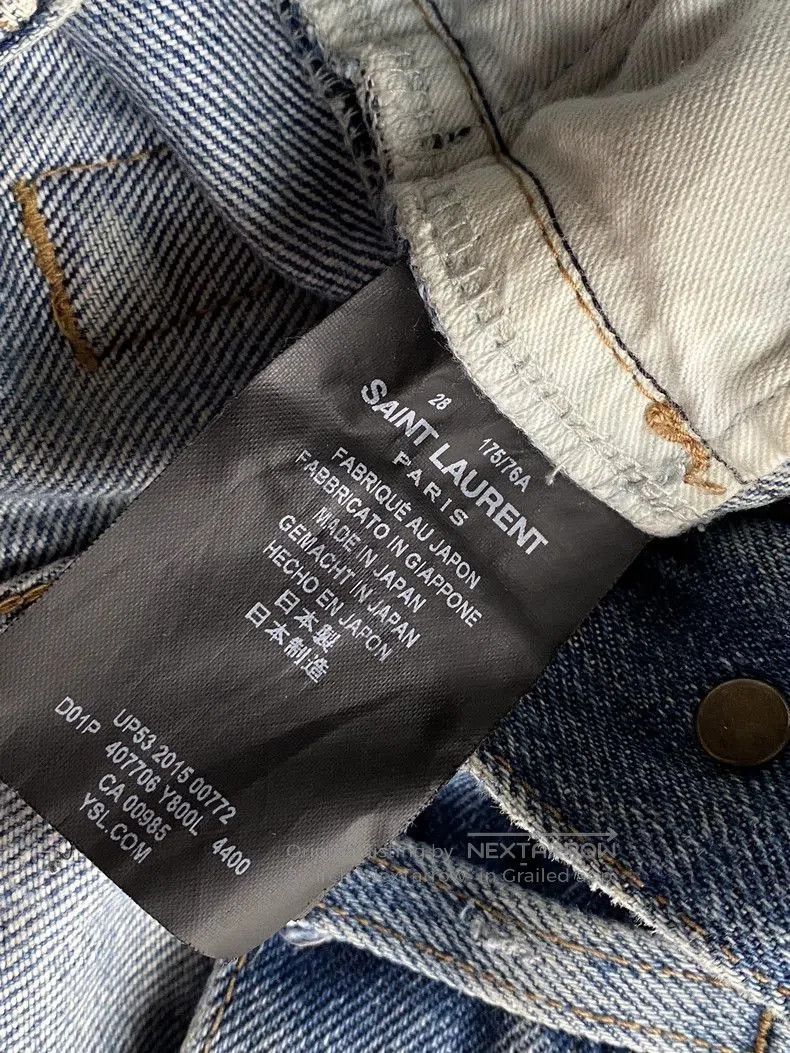 Saint Laurent Paris SAINT LAURENT Slim Straight Denim Jeans. Size US 28 / EU 44 - 5 Thumbnail