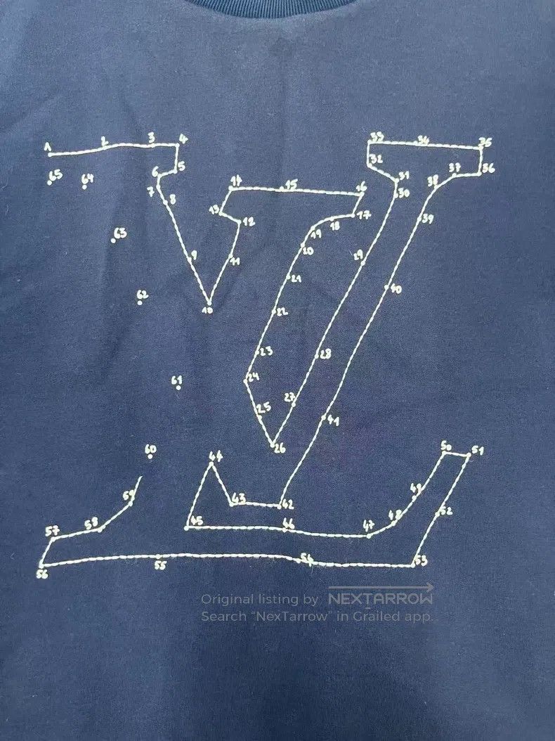 Louis Vuitton Louis Vuitton Gold Mine Logo Embroidered Classic Pullover Size US M / EU 48-50 / 2 - 3 Thumbnail