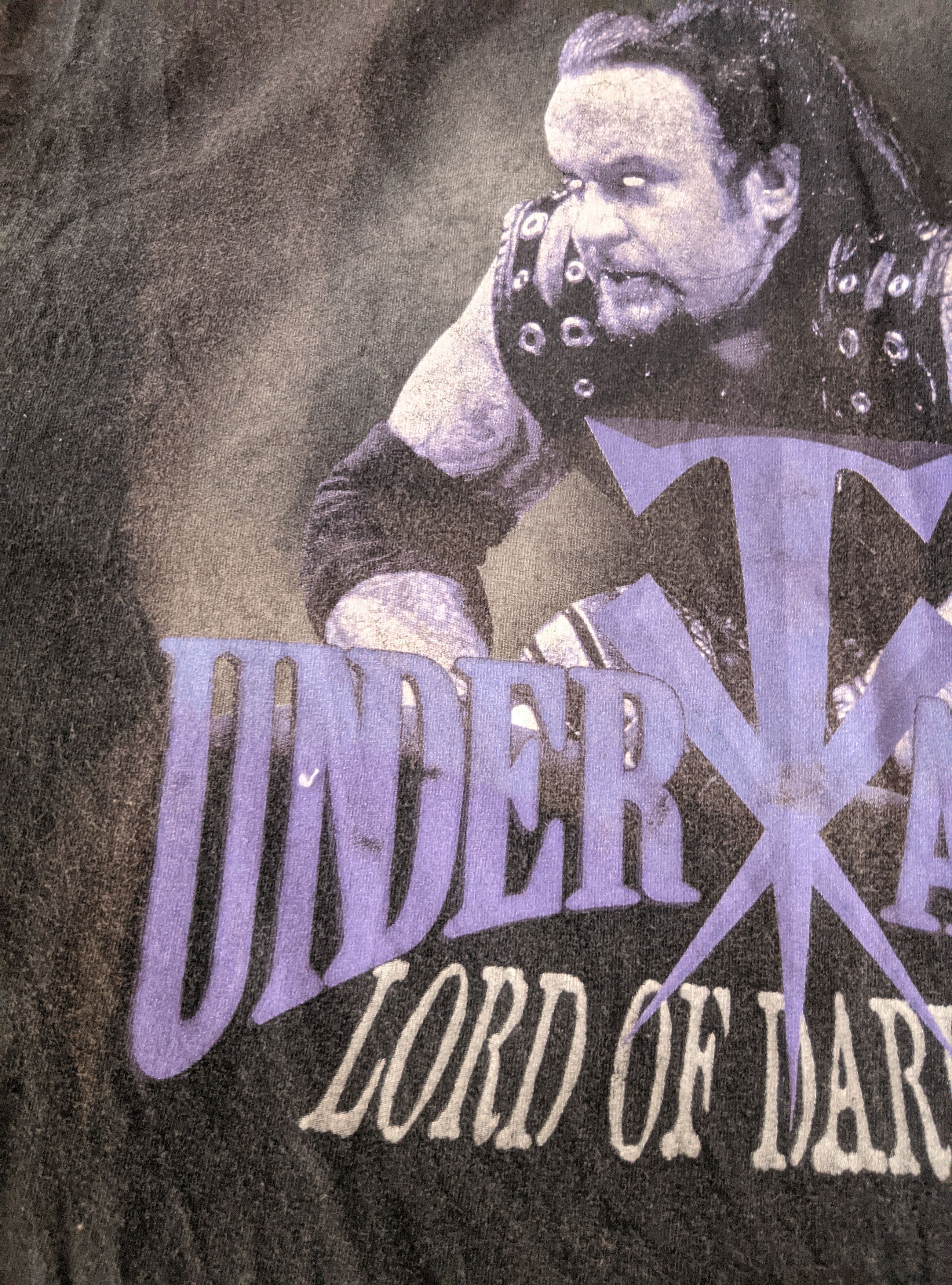 WWF Vintage 1998 undertaker lord of darkness wwf t shirt Size US XL / EU 56 / 4 - 8 Thumbnail