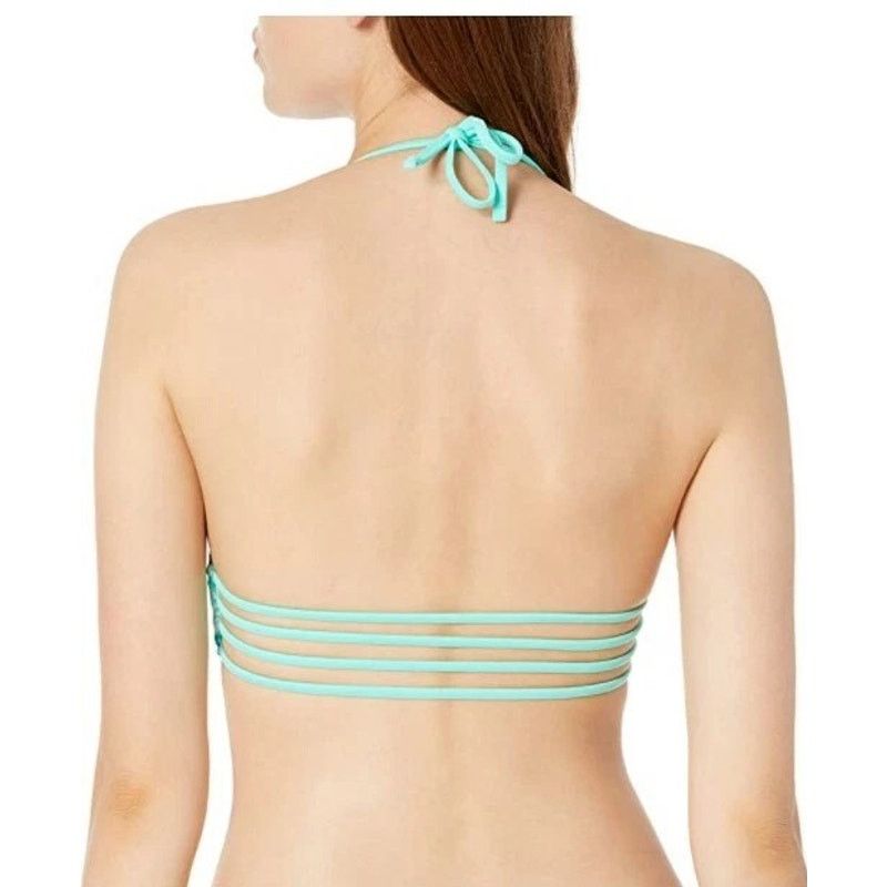 Other Hula Honey Sz S Bralette Halter Bikini Top Strappy Cutouts Size ONE SIZE - 2 Thumbnail