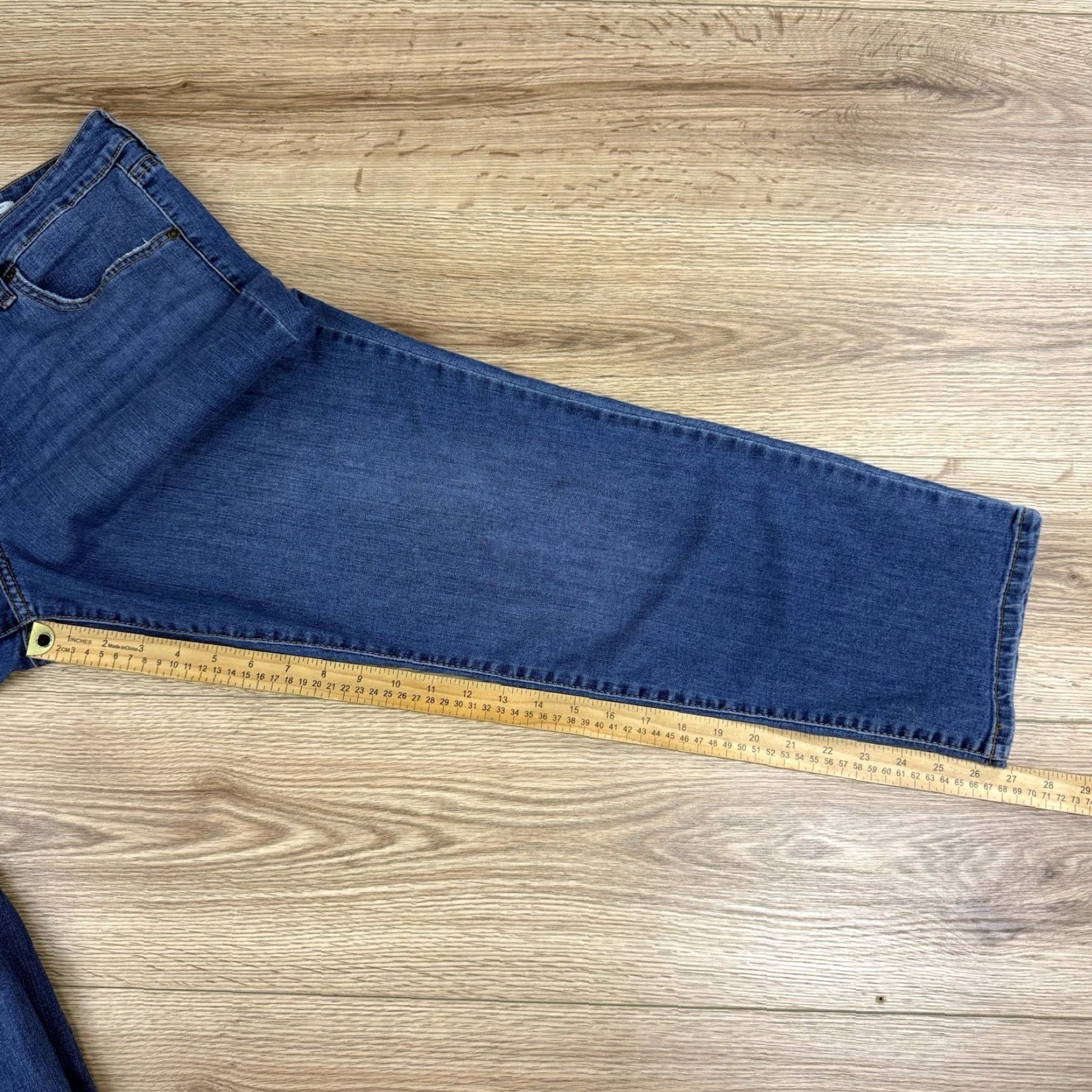 Vintage Wonderly Jeans Women Denim 16S Mid Straight Blue Cotton Blend 8.5-10.5in Regular Size 16S Size 38" / US 16 / IT 52 - 7 Thumbnail