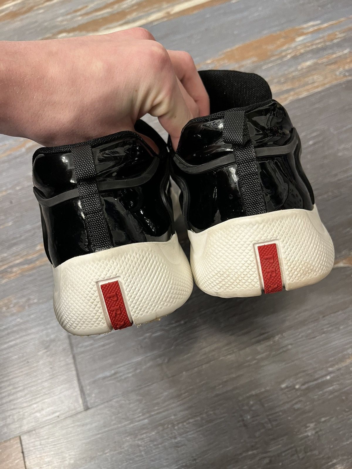 Prada Prada Americas Cup Low Black Patent Size US 11 / EU 44 - 5 Thumbnail