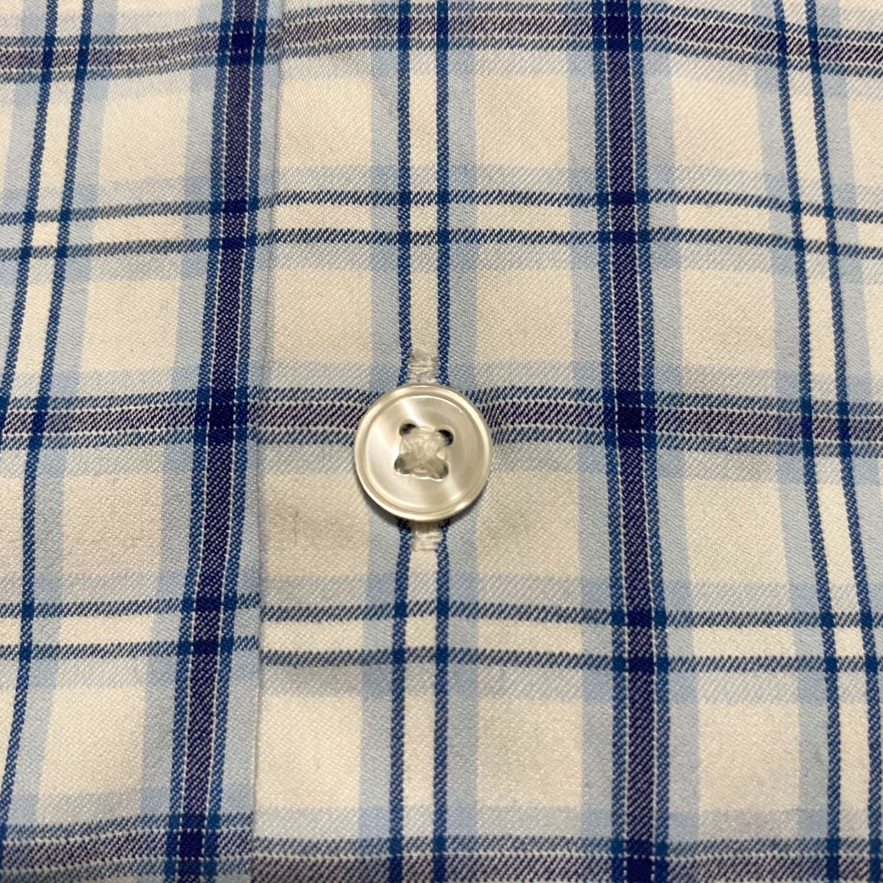 Bonobos Bonobos Mens Large Shirt Blue Plaid Check Long Sleeve Button-Front Nylon Size US L / EU 52-54 / 3 - 4 Thumbnail