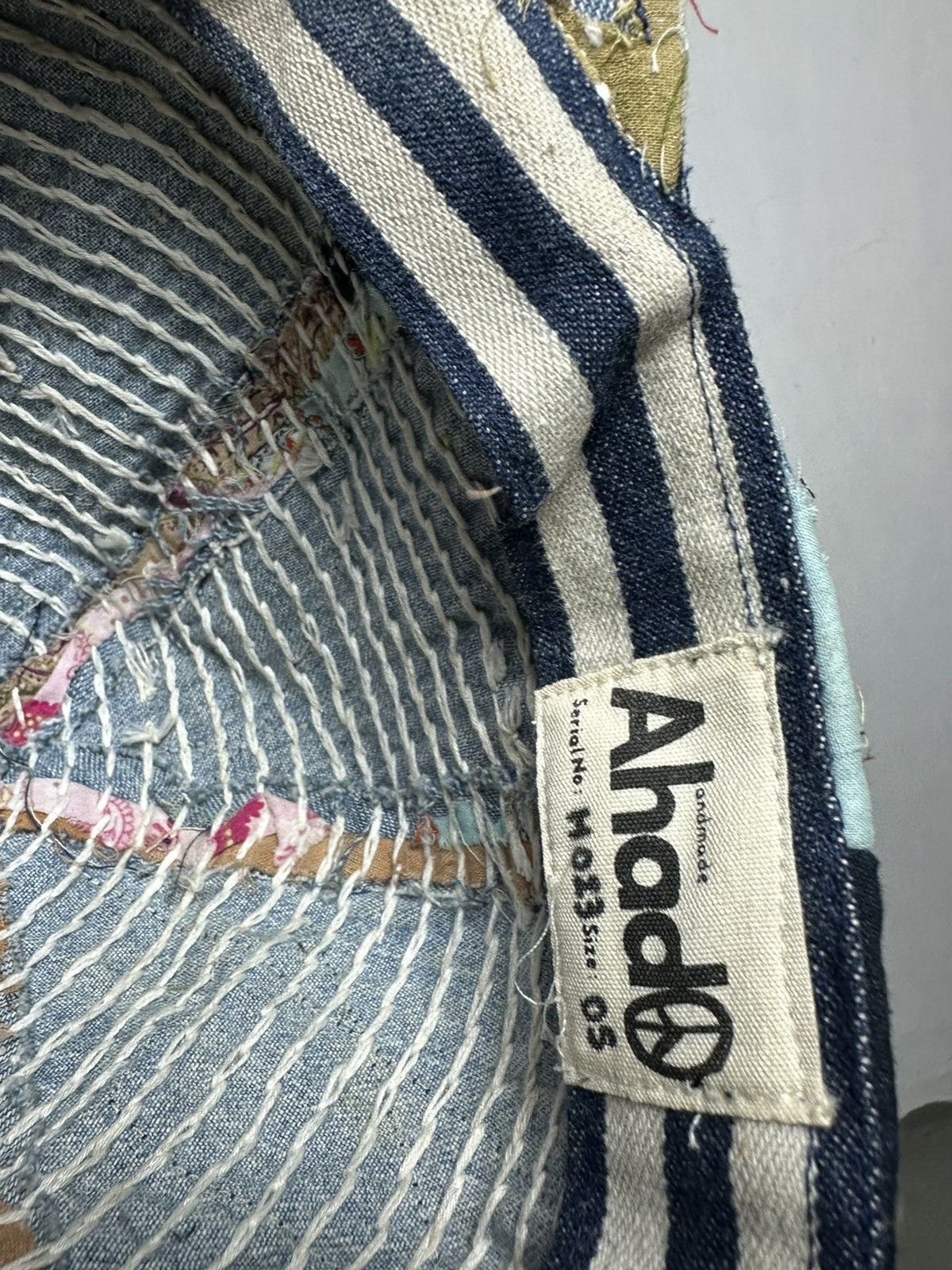 Handmade Custom Made Distressed Paisley patchwork Boro hats Size ONE SIZE - 14 Thumbnail