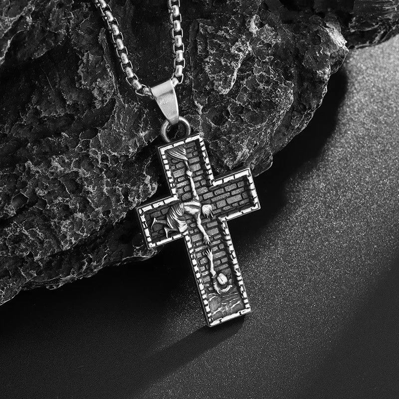 Other Savior's Cross Pendant Lucky Prayer Good Luck Necklace Size ONE SIZE - 2 Thumbnail