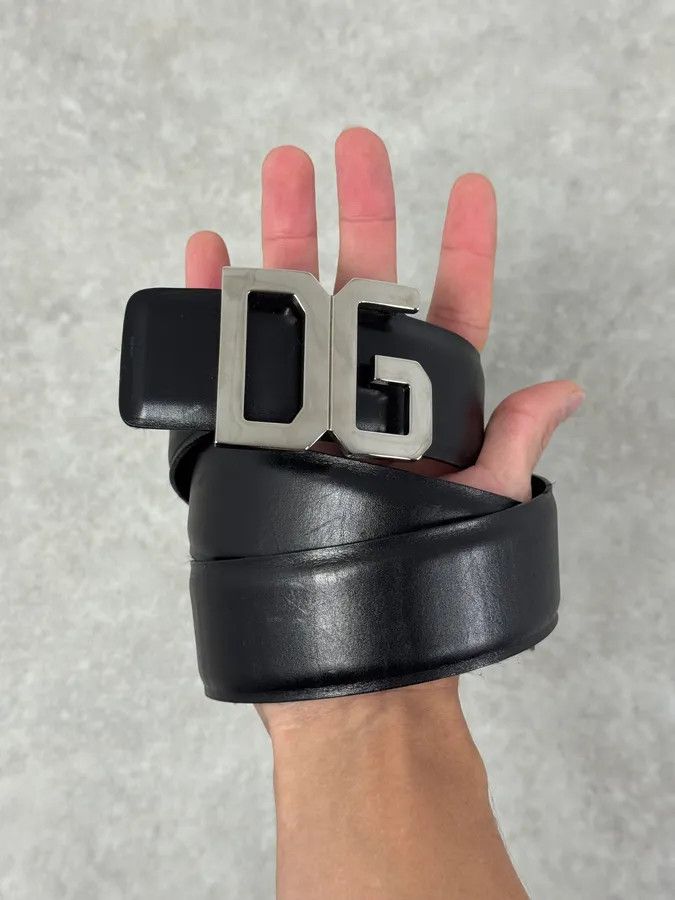 Dolce & Gabbana AW2005 Dolce & Gabbana DG Logo Buckle Black Leather Belt Size ONE SIZE - 3 Thumbnail