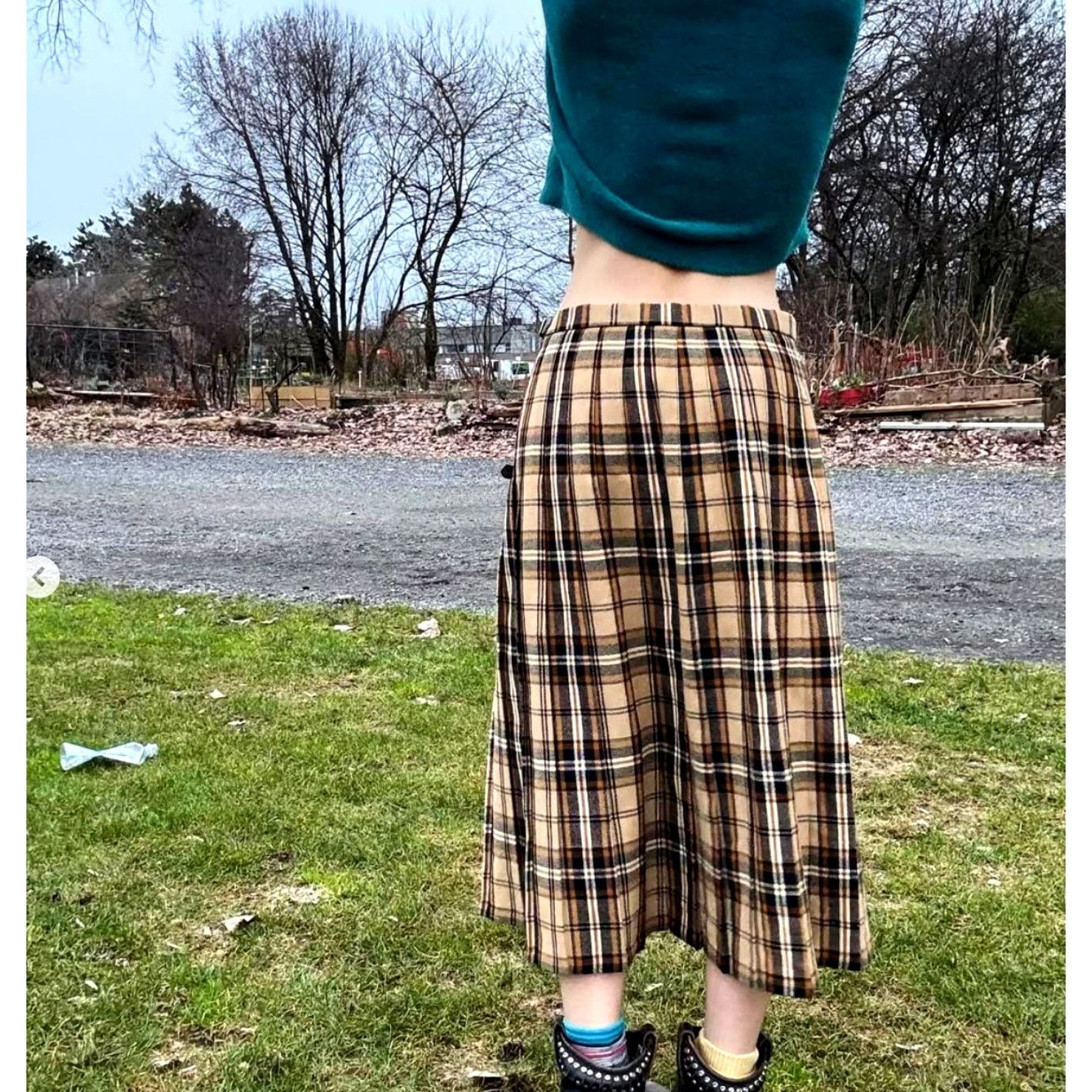 Vintage Vtg 80s Tartan Pure New Wool Woman's Kilt United Kingdom Size 28" / US 6 / IT 42 - 3 Thumbnail