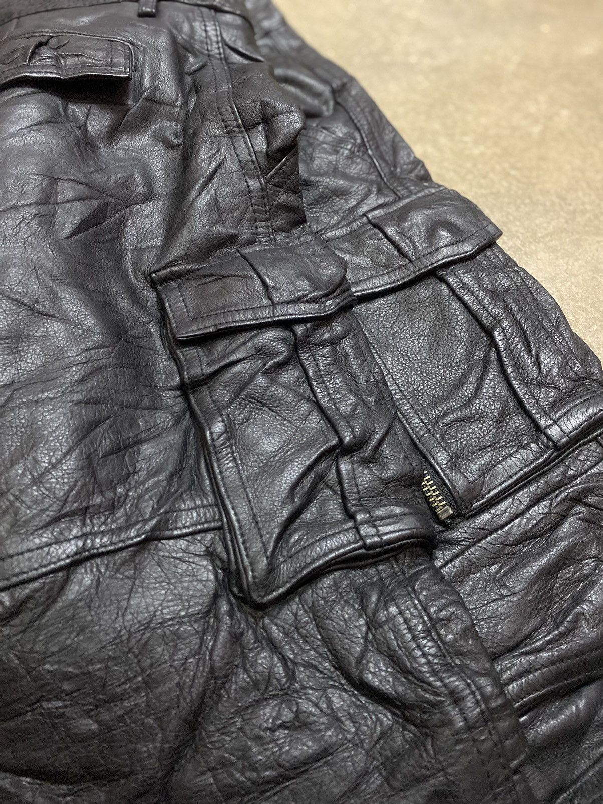 Designer × Fugazi × Japanese Brand FUGA LEATHER PANTS RARE‼️ Size US 32 / EU 48 - 3 Thumbnail